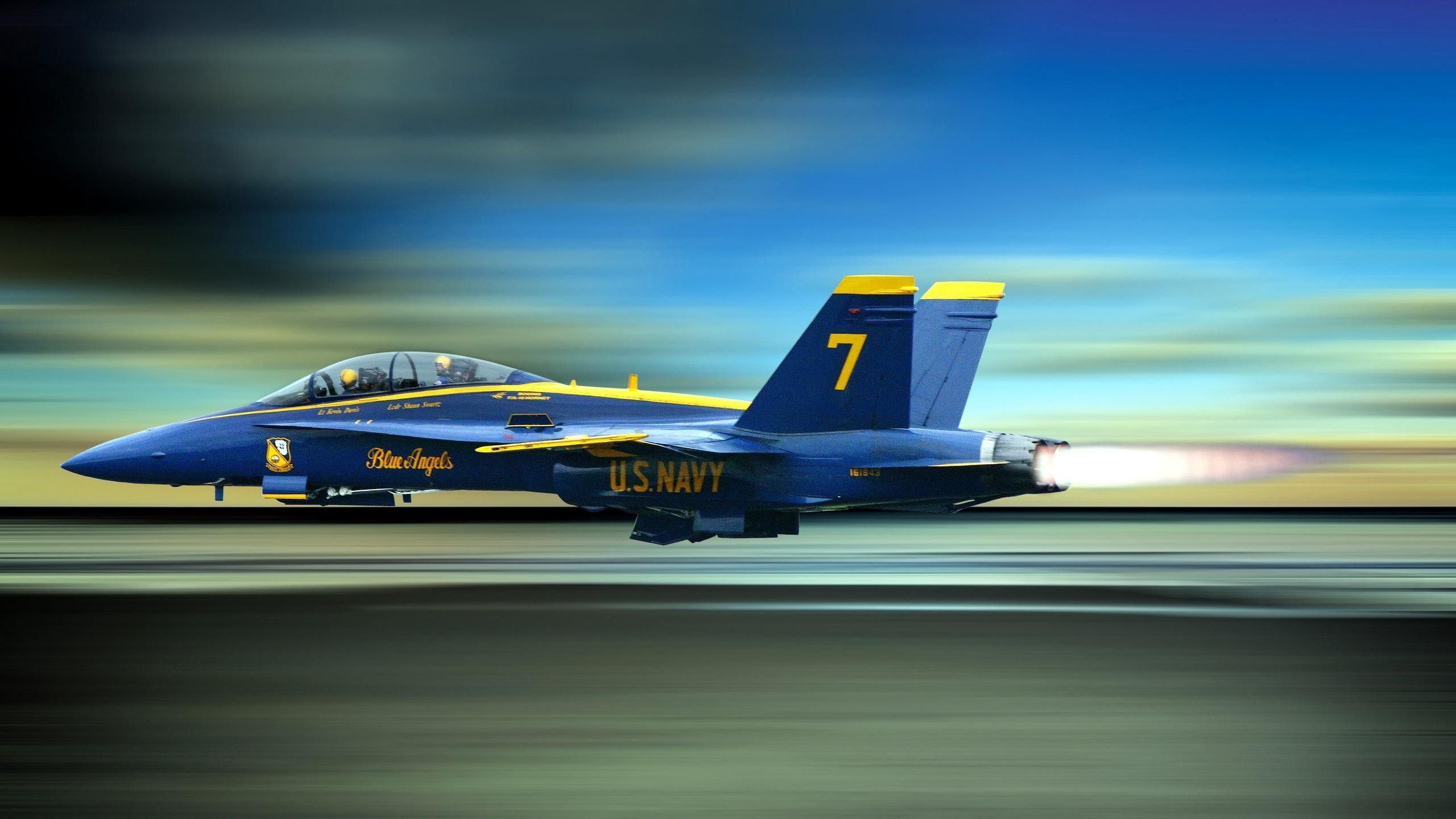 Jet Blue Angels U.S. Navy, 2560x1440 2K QHD, Monitor Gaming