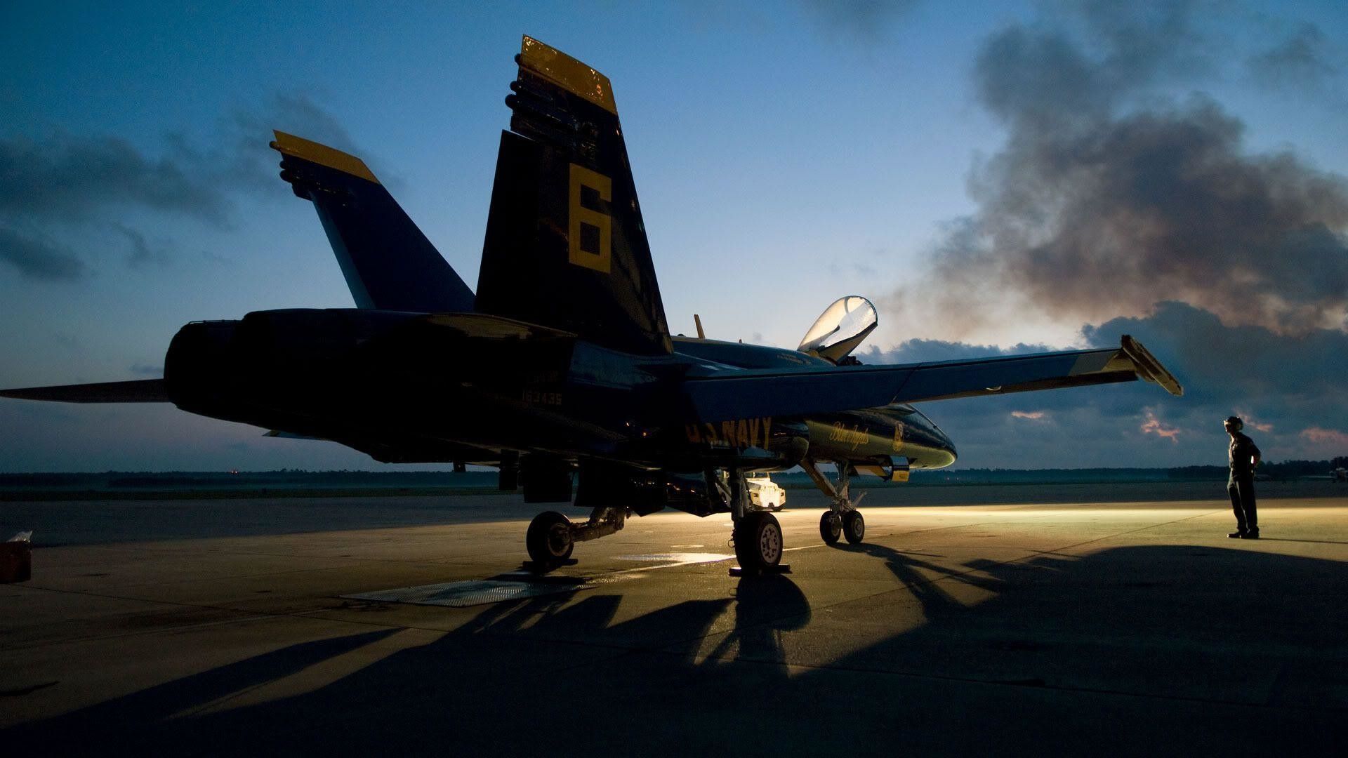Jet Blue Angels al tramonto, 1920x1080 1080p, PC