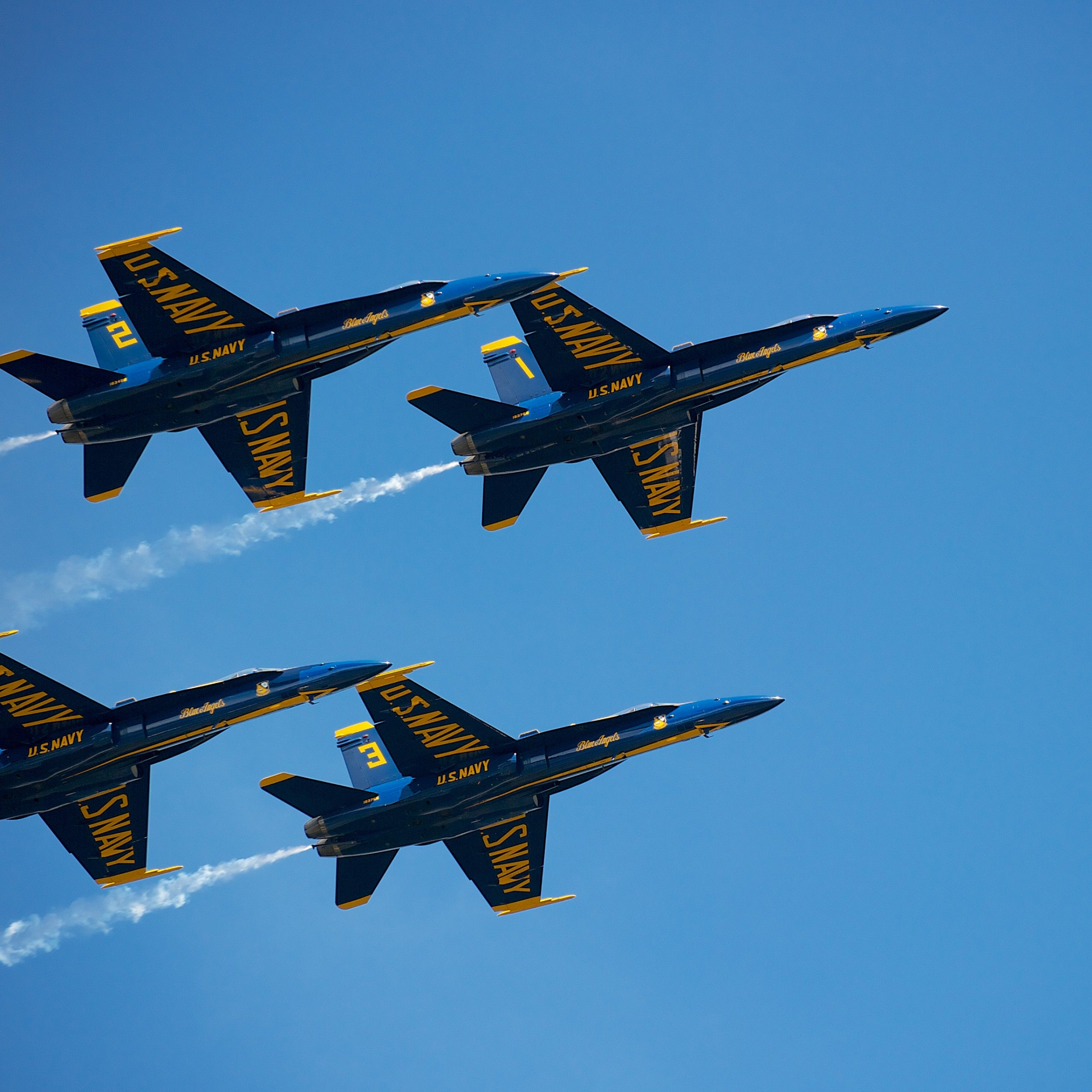 Jet Blue Angels US Navy, 2560x2560 2K+, Desktop