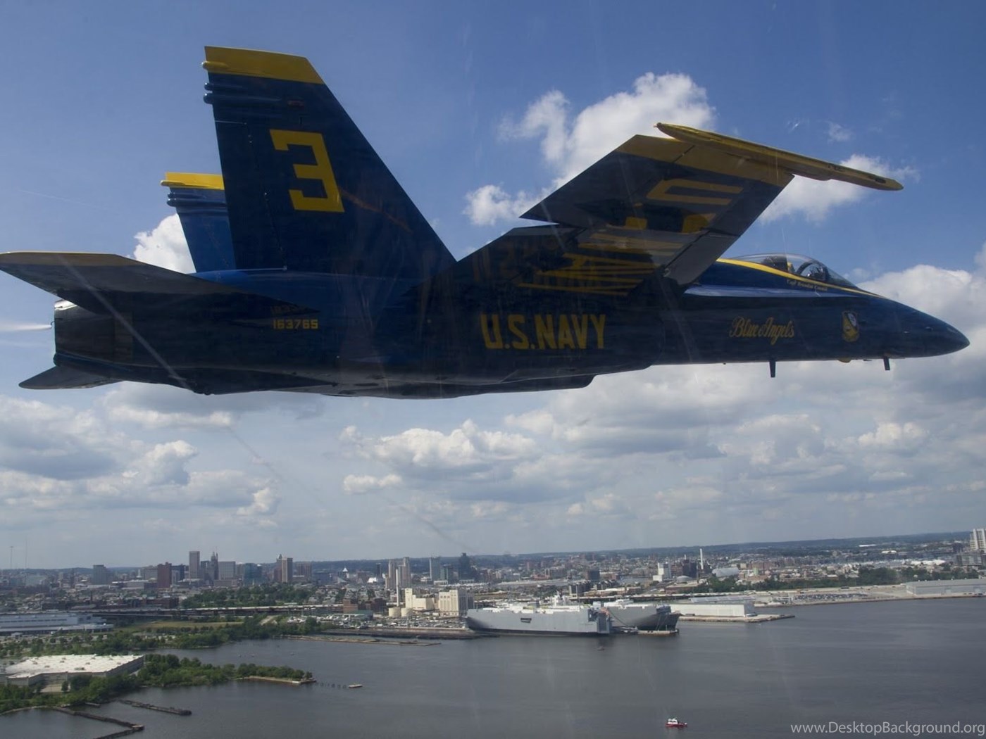 Jet Blue Angels US Navy, 1400x1050 HD, Desktop