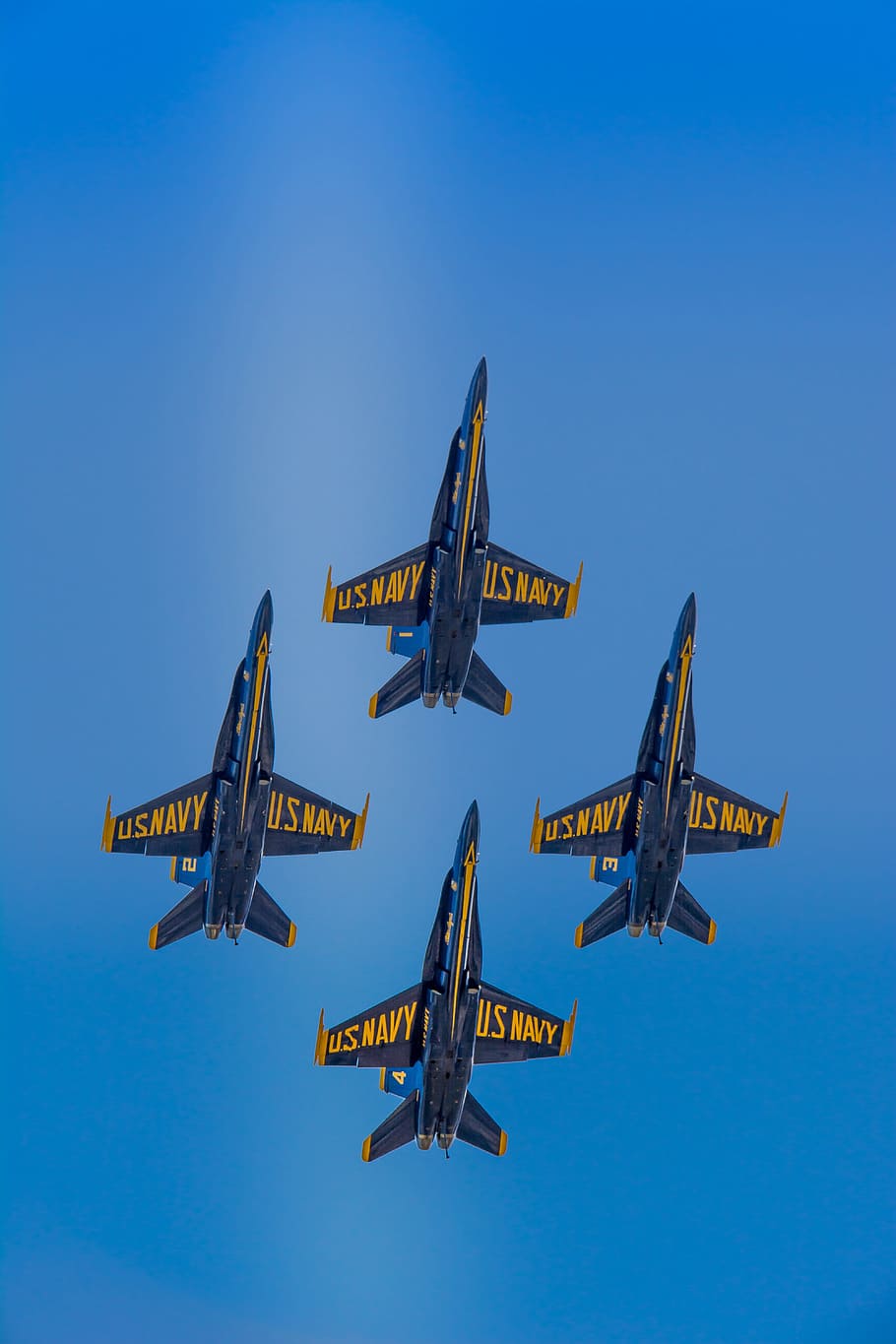 Jet Blue Angels US Navy, 910x1365 Full HD Verticale, Smartphone