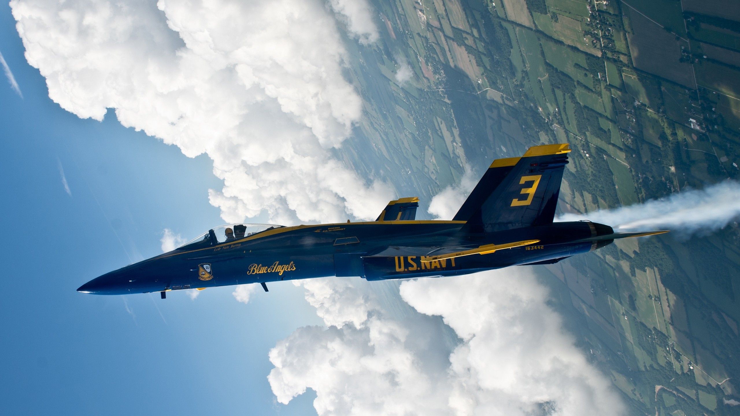 Jet Blue Angels US Navy, 2560x1440 2K, Monitor Gaming
