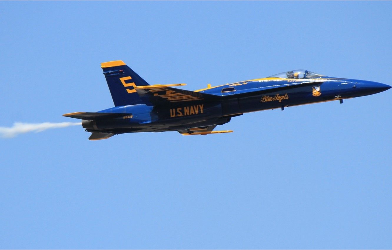 Jet Blue Angels US Navy, 1332x850 HD, Desktop
