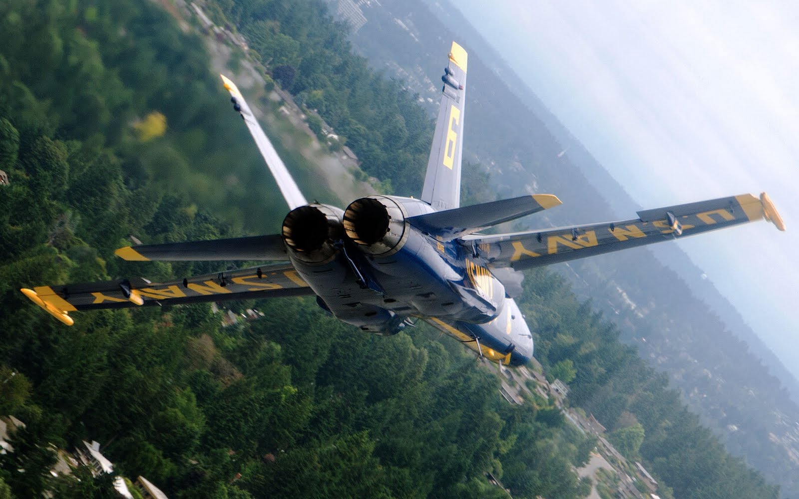 Jet Blue Angels in volo, 1600x1000 HD, PC