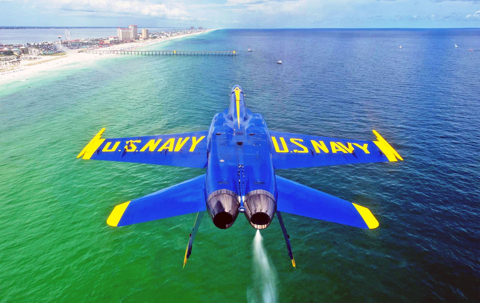 Jet Blue Angels US Navy, 1600x1010 HD, Desktop