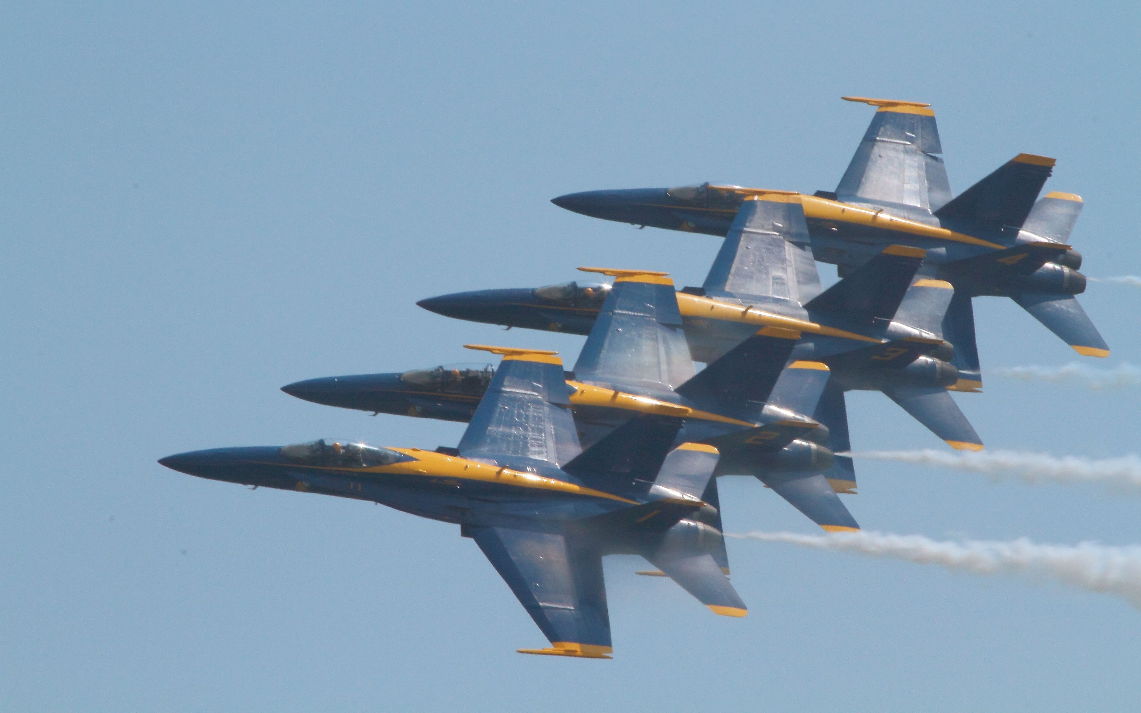 Blue Angels caccia F/A-18 Hornet, 3840x2400 UHD, PC 4K