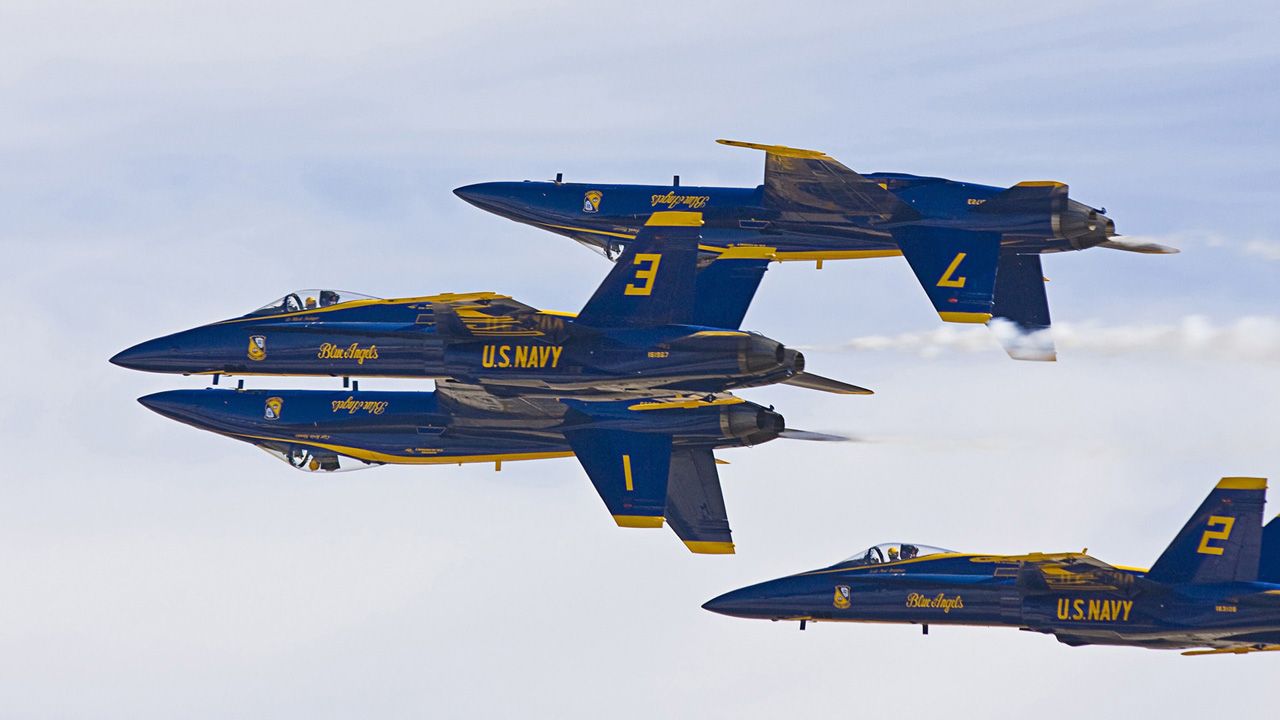 Blue Angels jet formazione, 1280x720 HD, Desktop