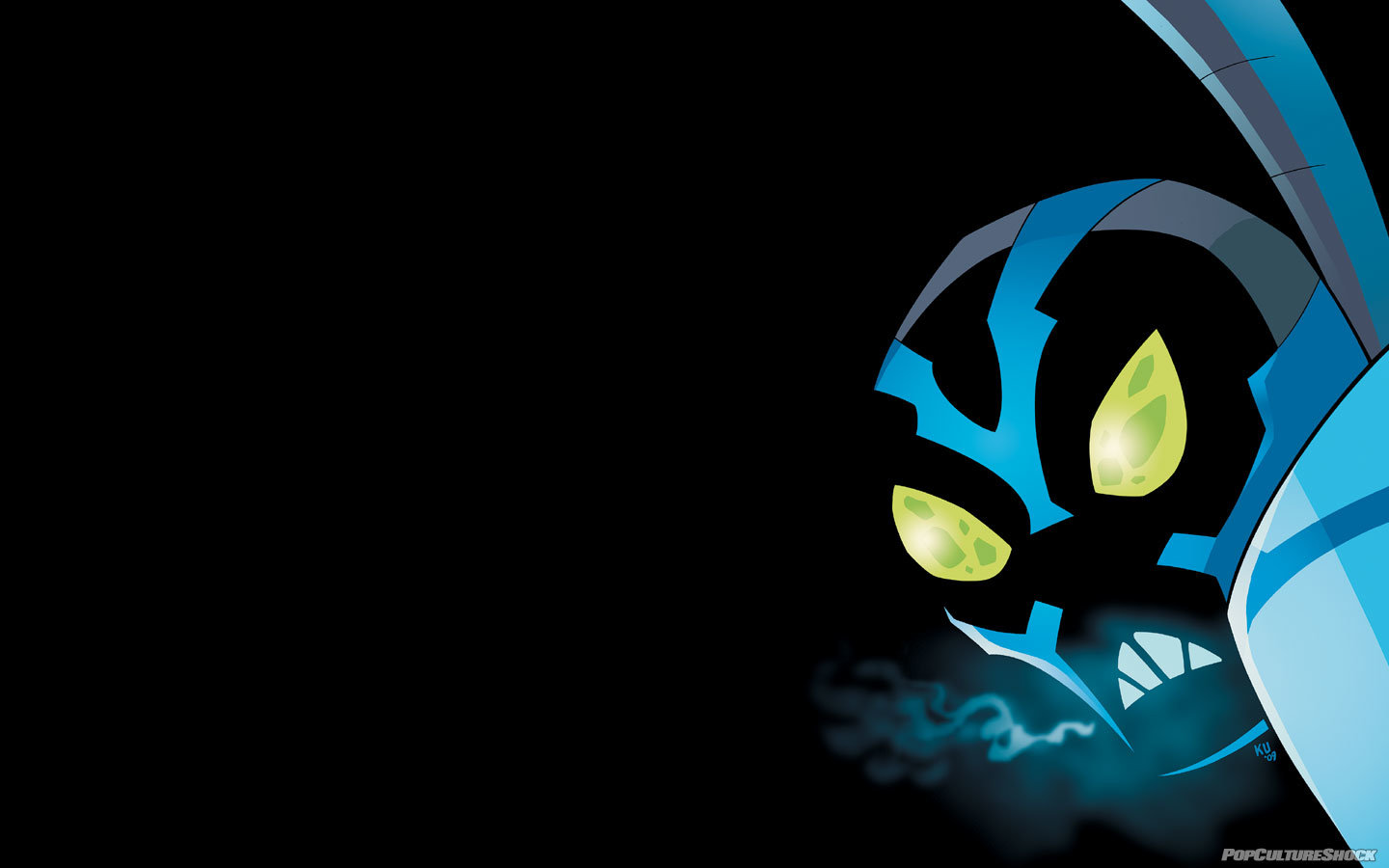 Blue Beetle maschera occhi verdi, 1440x900 720p, Laptop