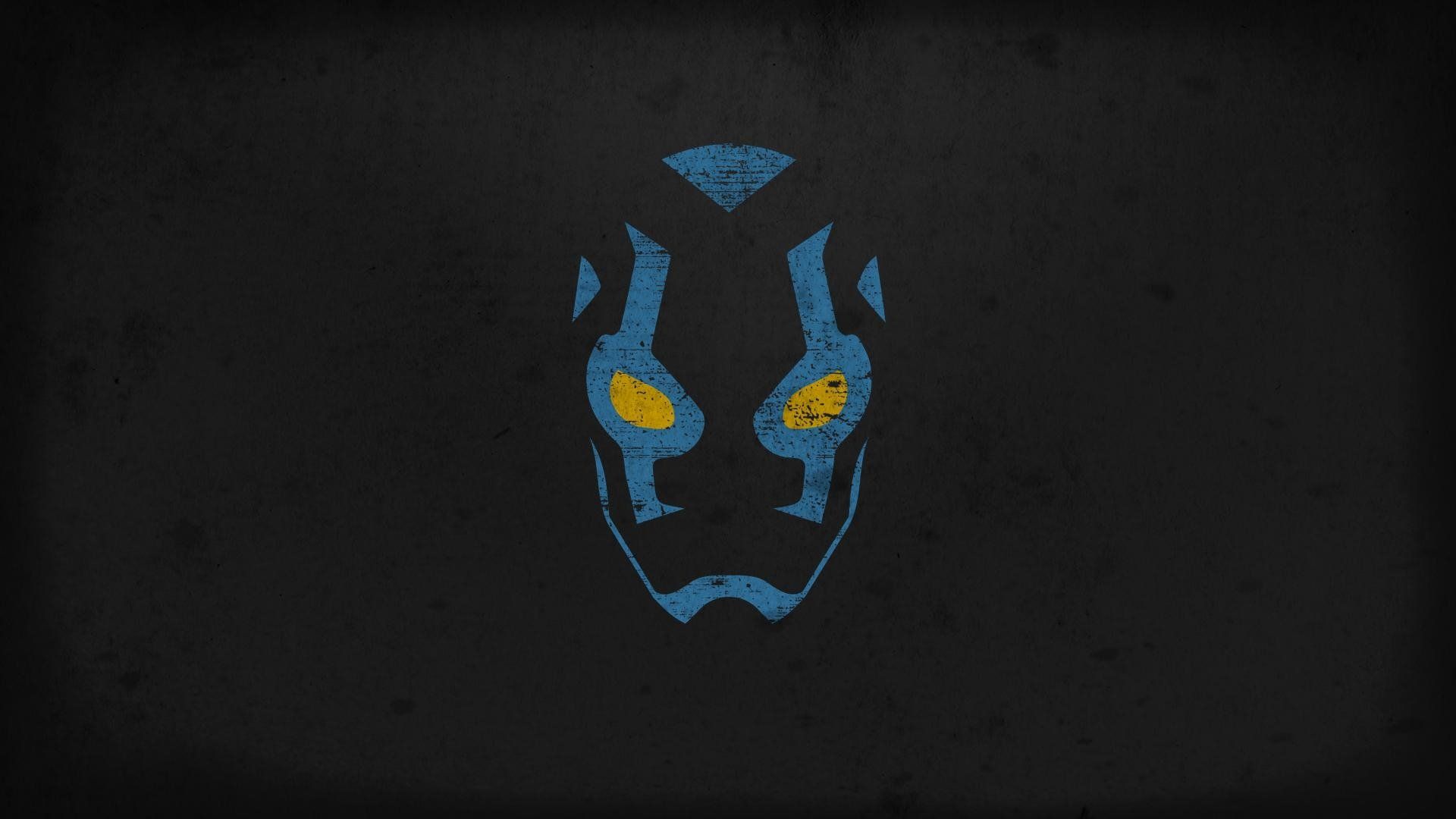 Maschera Blue Beetle minimalista, Jaime Reyes, 1920x1080 1080p, Desktop