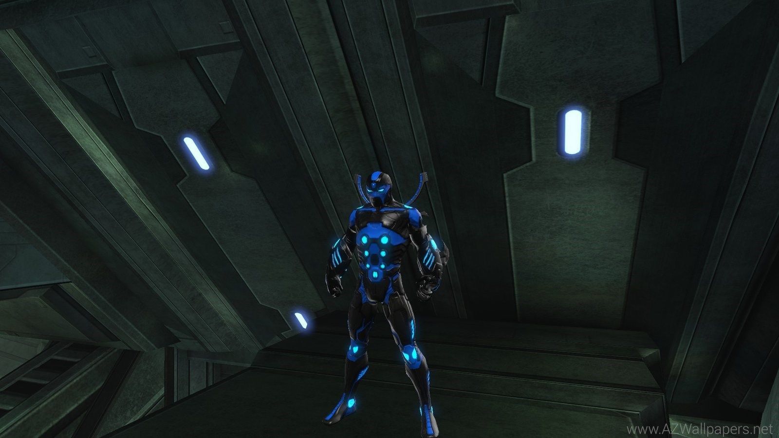 Blue Beetle supereroe minimalista, 1920x1080 1080p, PC Desktop
