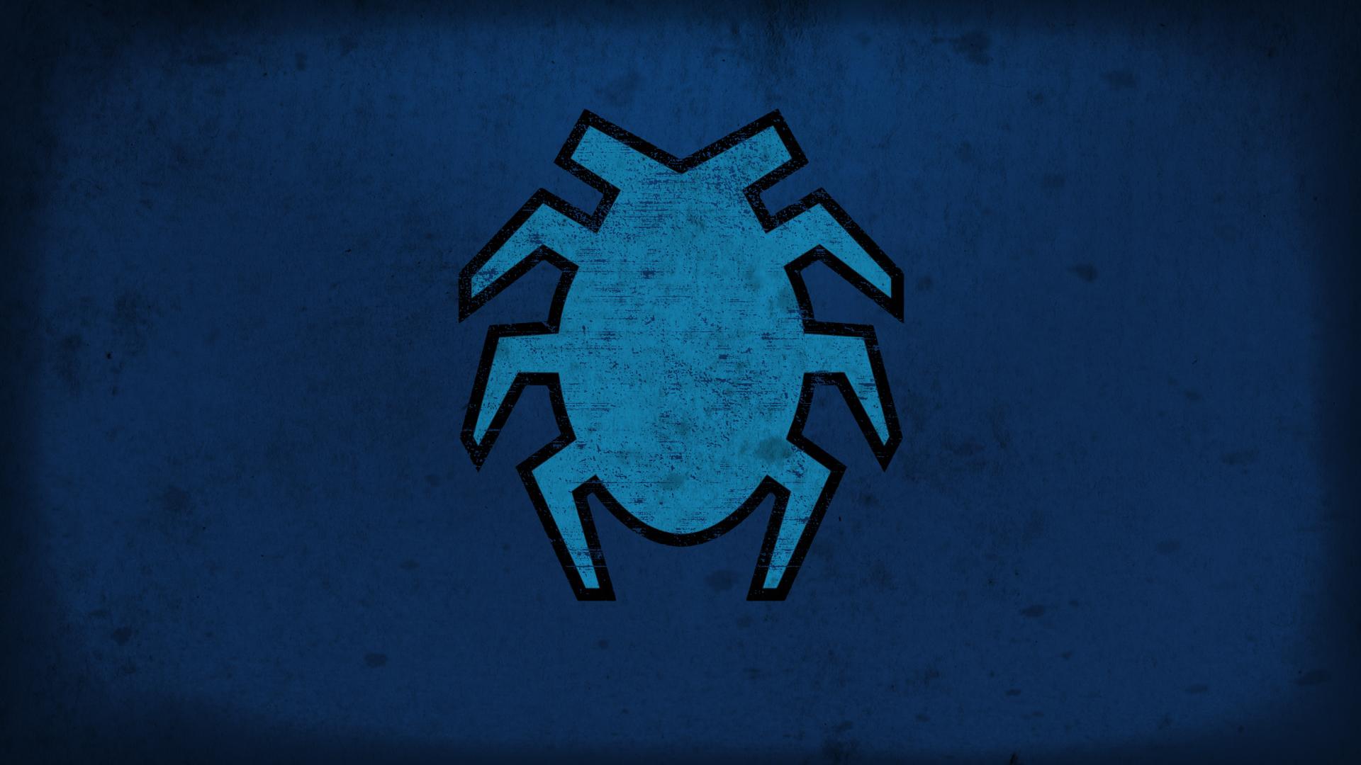 Blue Beetle supereroe sfondo nero, 1680x1050 900p, PC