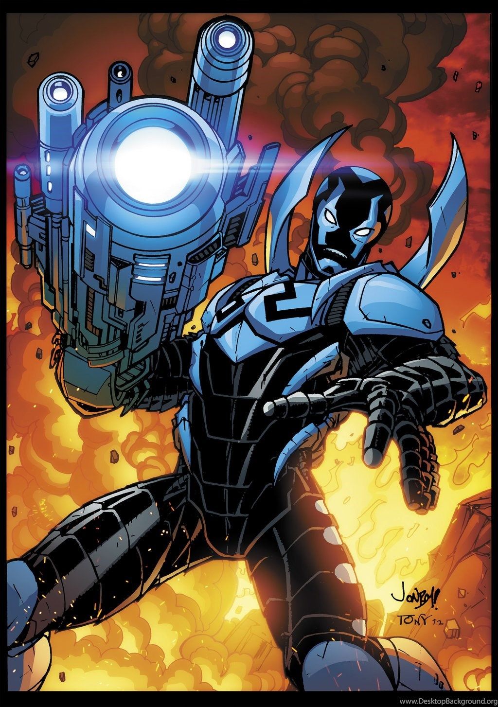 Blue Beetle supereroe fumetto, 1024x1454 Verticale, Xiaomi