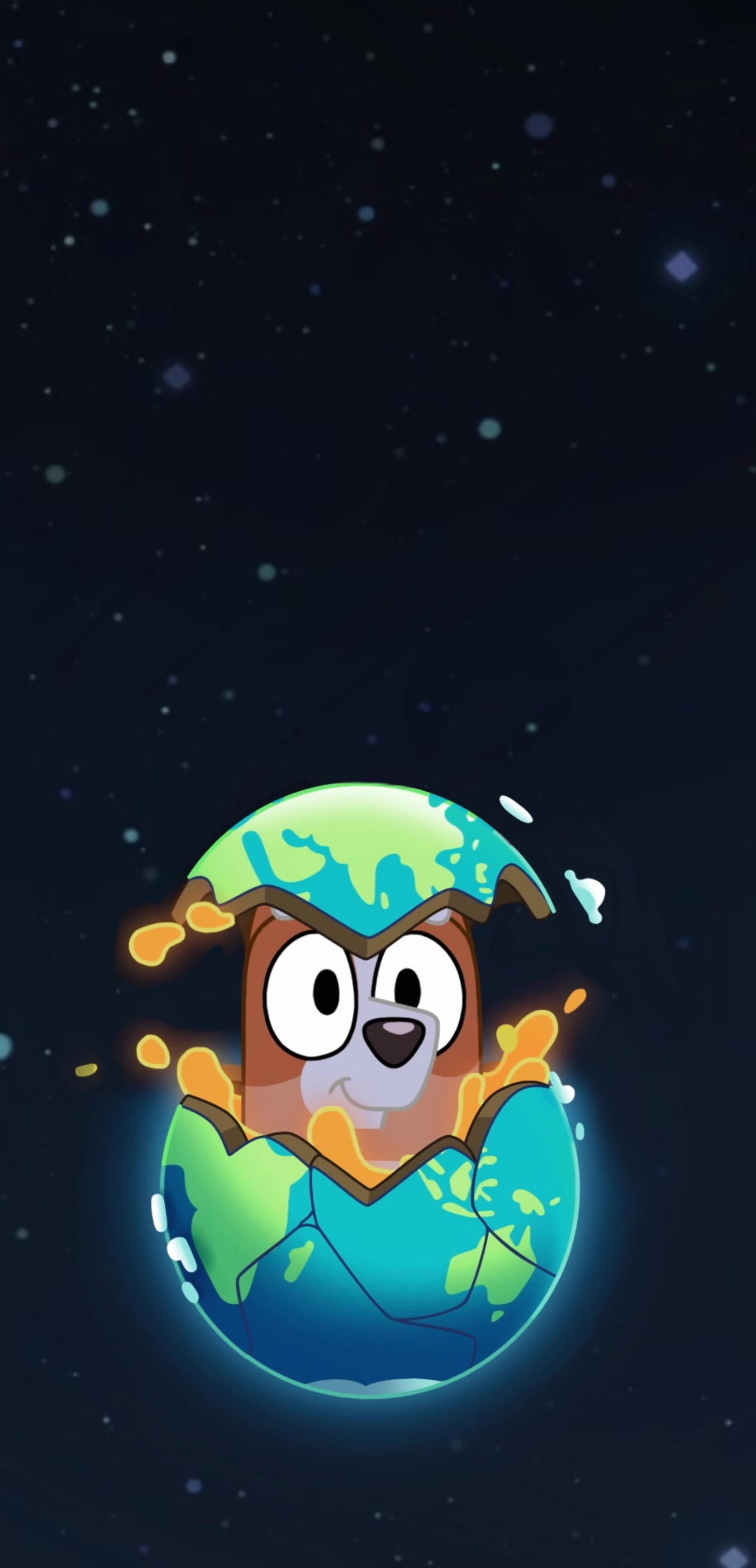 Bingo Bluey pianeta Terra, 1671x3464 Verticale, Mobile