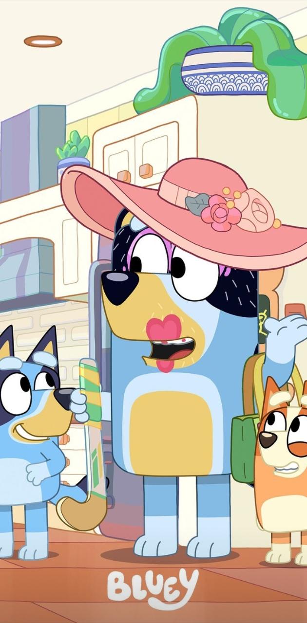 Bluey personaggi cartone animato, 630x1280 Verticale, Mobile