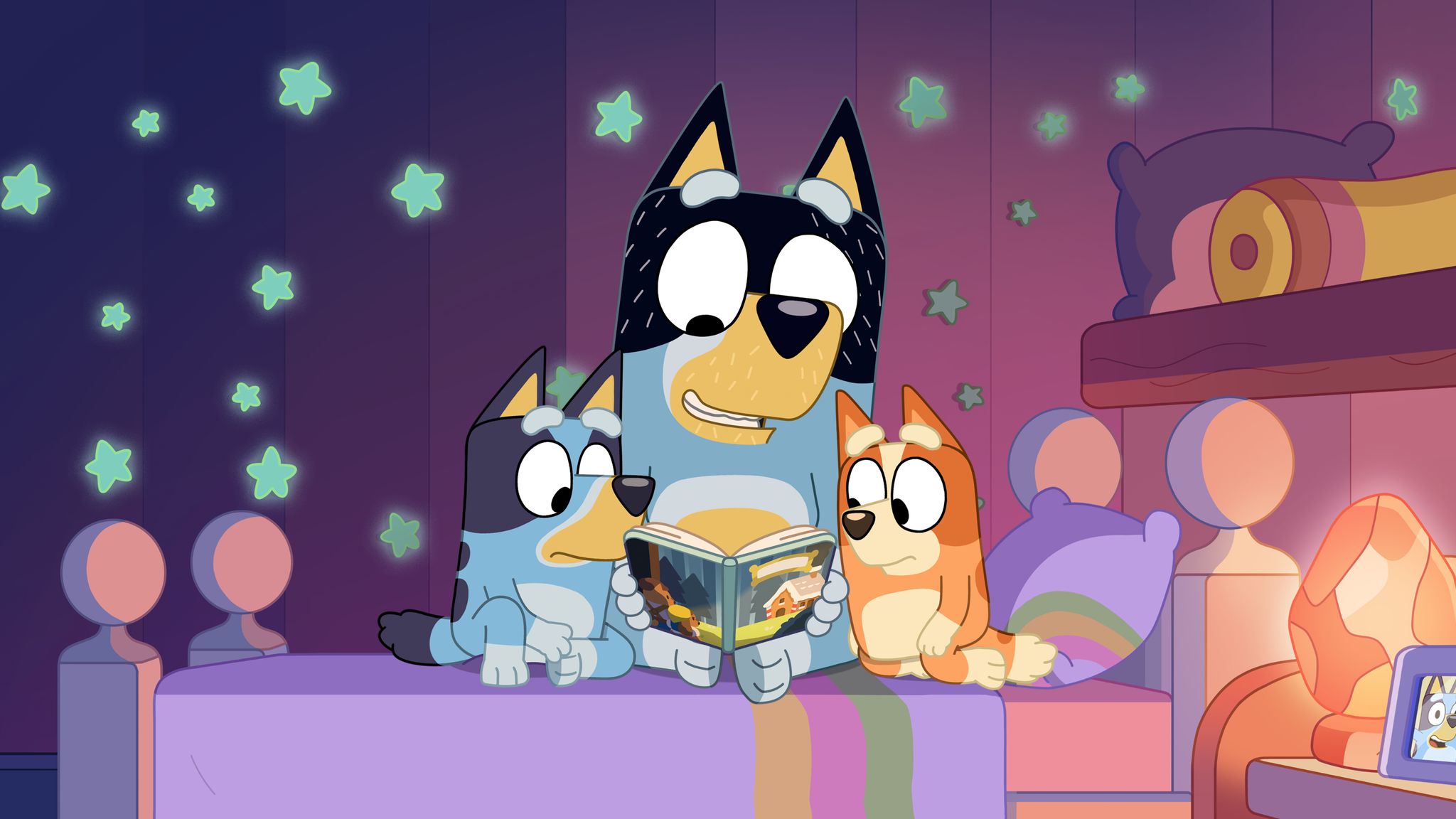 Bluey Bandit legge storia bambine, 2048x1152 Hi-Res, Desktop