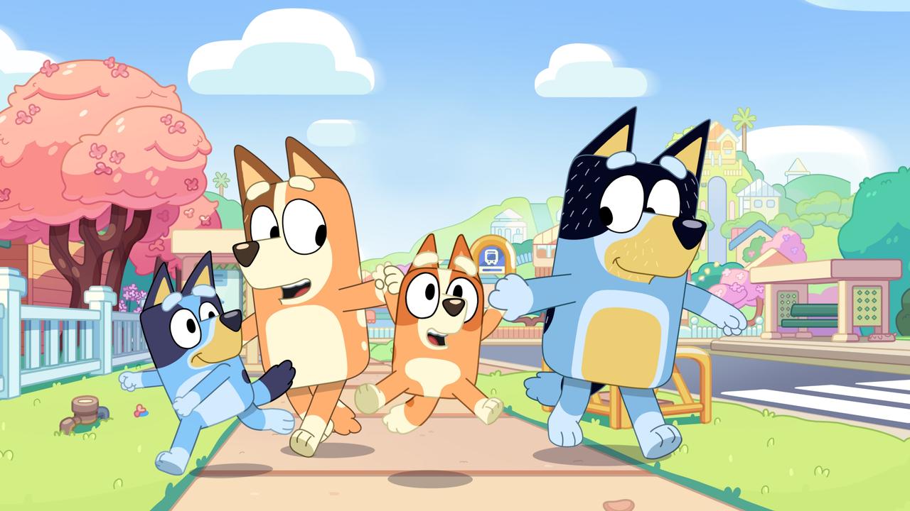 Famiglia Bluey personaggi animati, 1280x720 720p, iMac