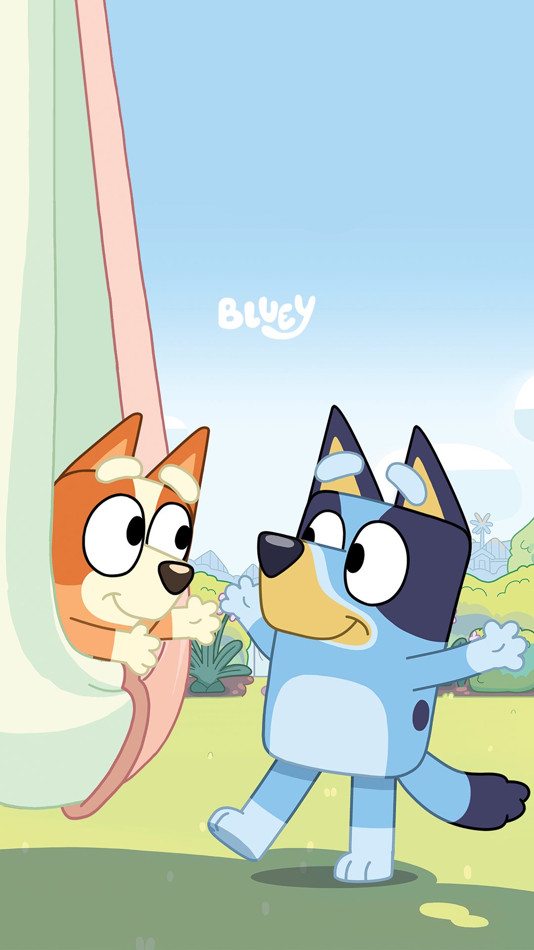 Bluey e Bingo cartoni animati, 1080x1920 Verticale, Mobile