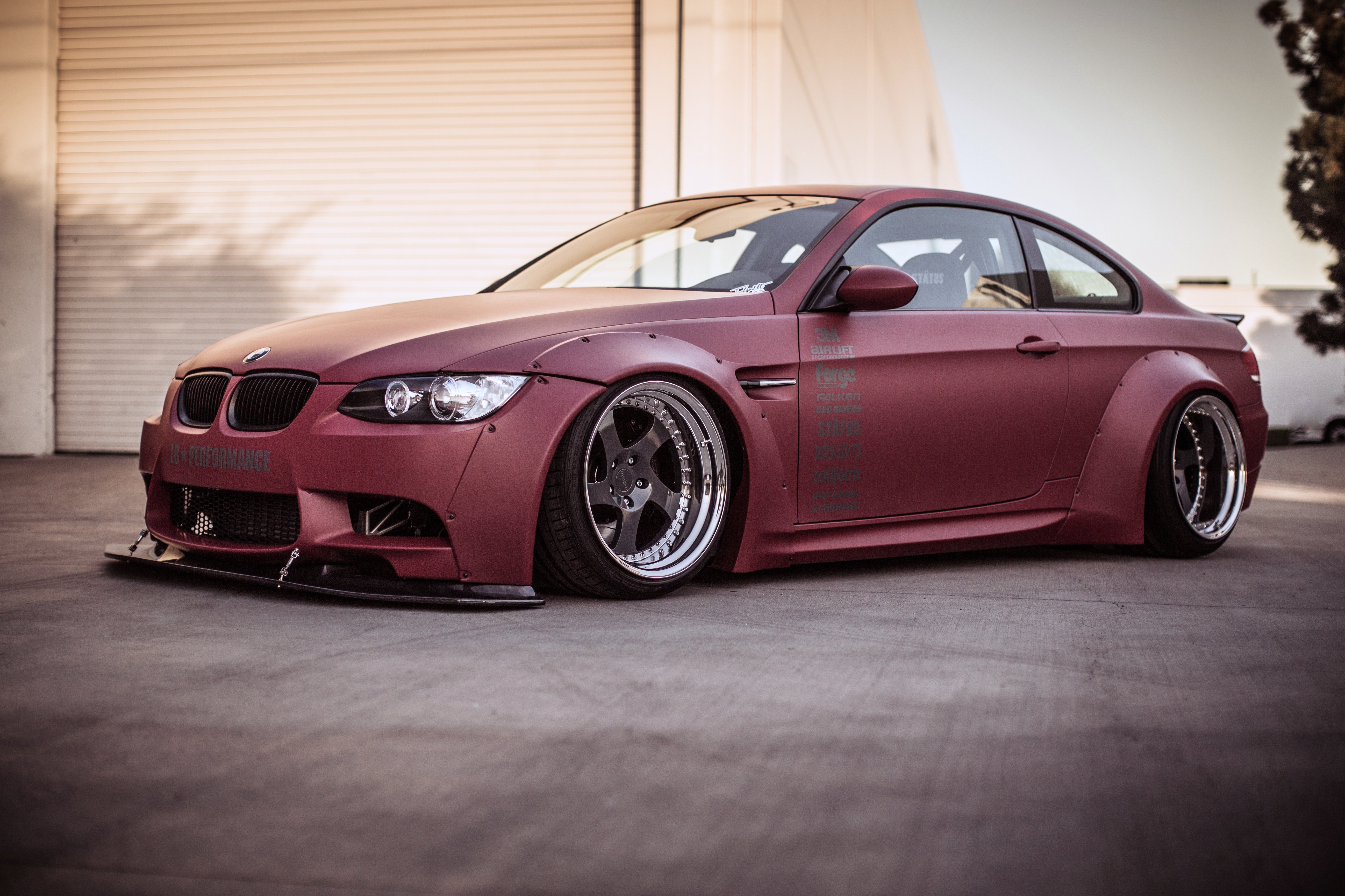 BMW M3 rosso ribassata, 5568x3712 4K Ultra HD, Monitor 4K