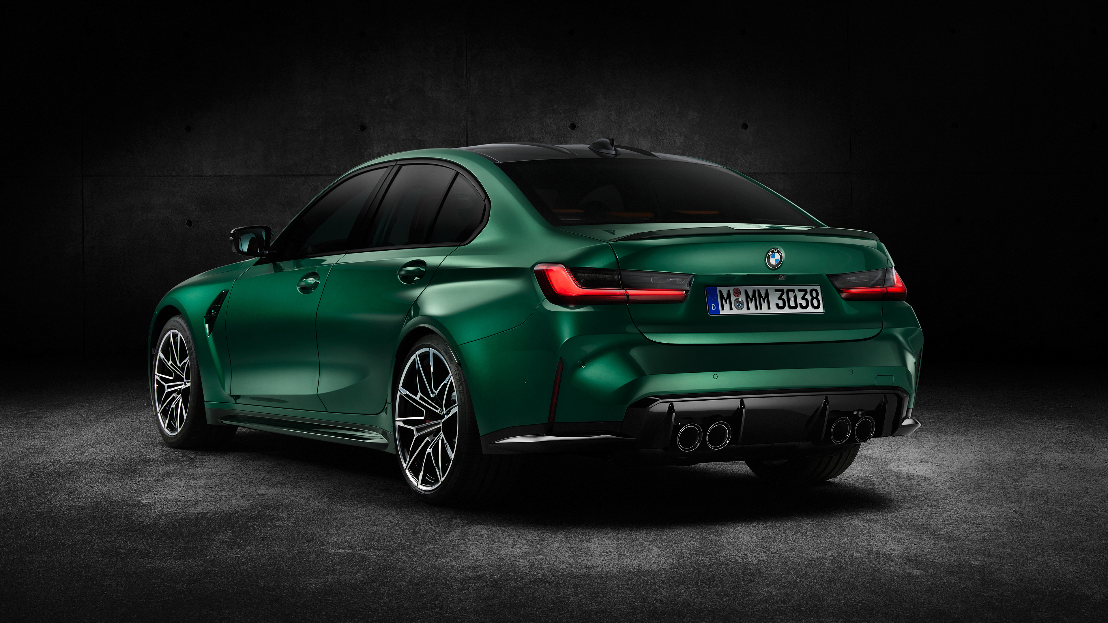 BMW M3 verde retro, 3840x2160 4K Ultra HD, Monitor 4K