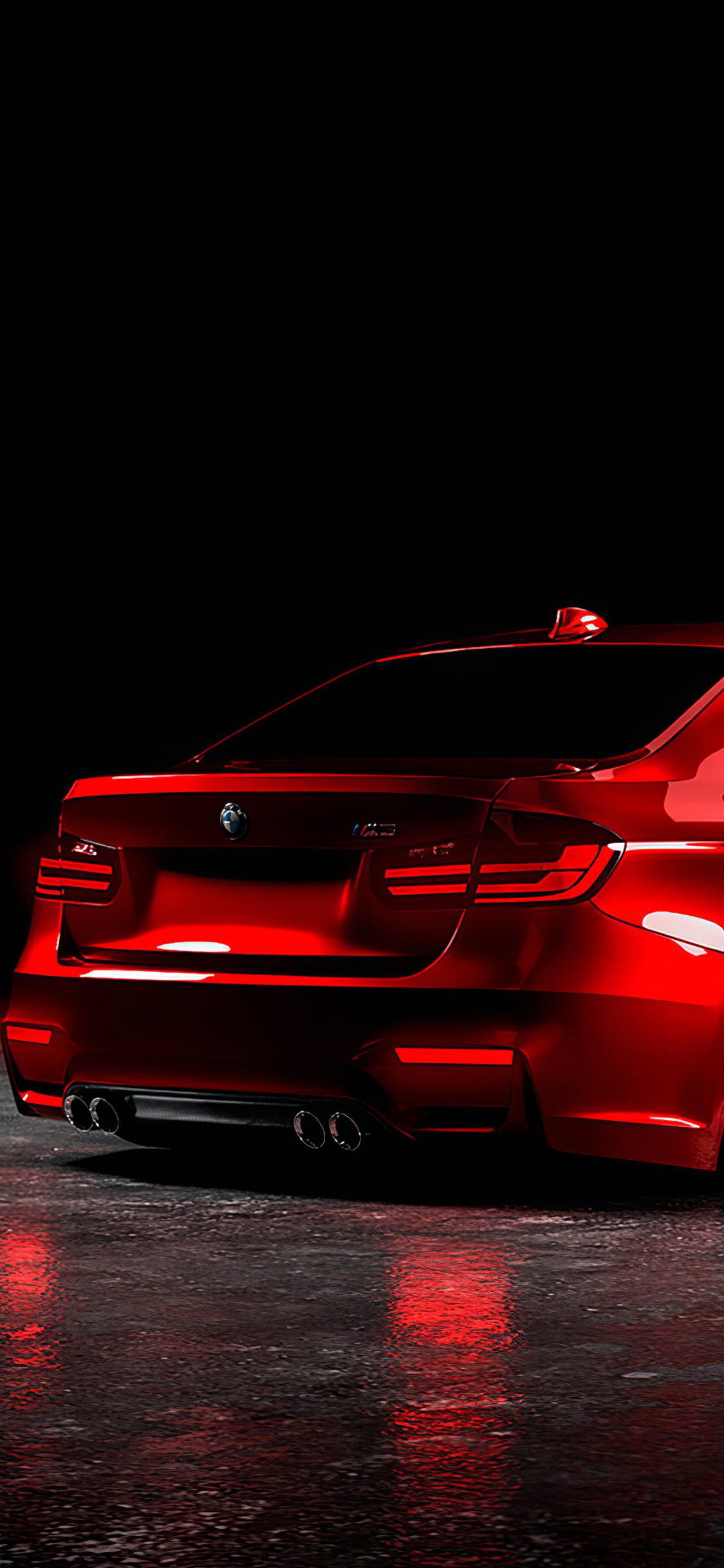 BMW M3 rossa retro, 1125x2436 Verticale, Mobile