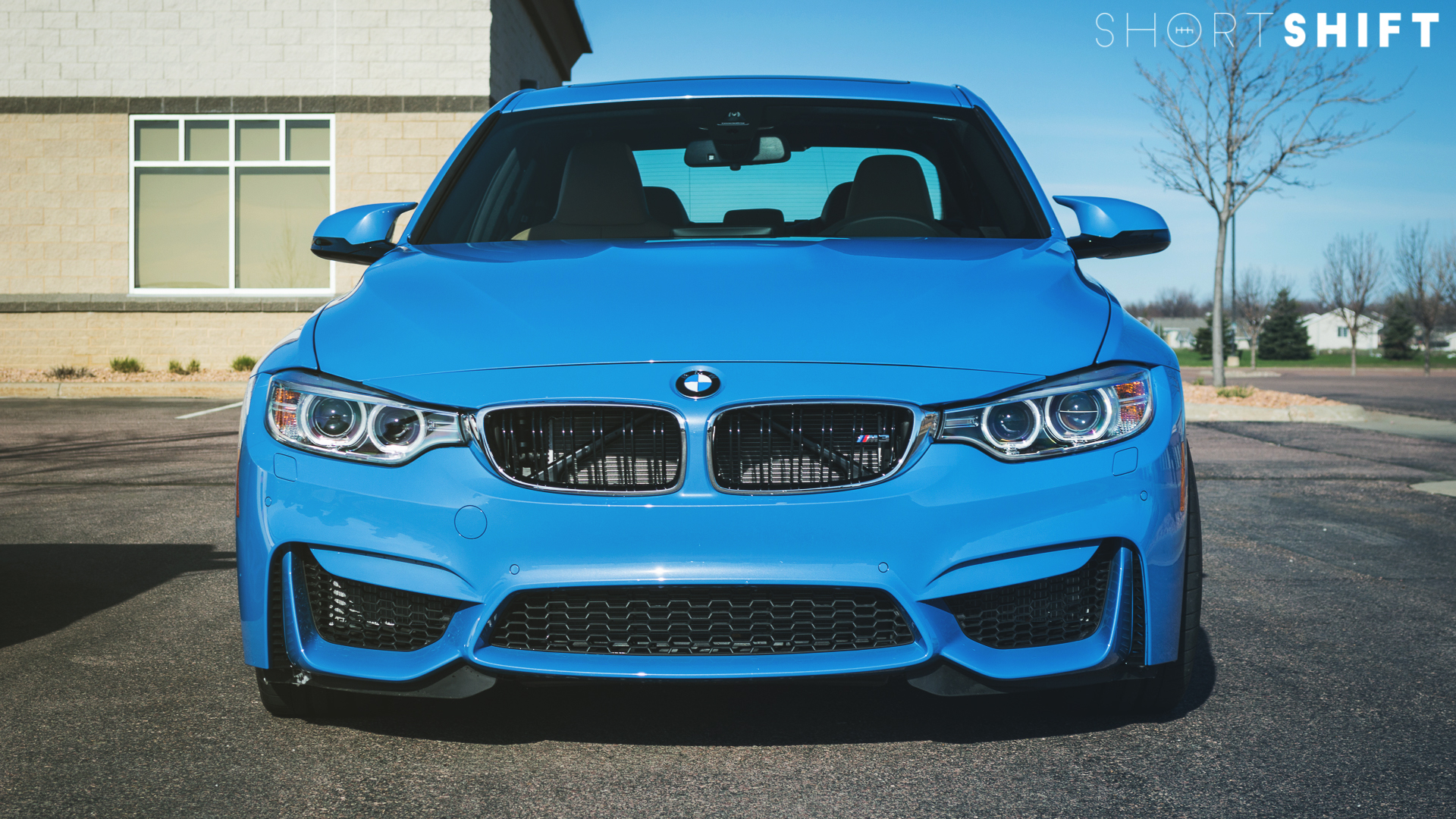 BMW M3 blu vista frontale, 1920x1080 1080p, Laptop