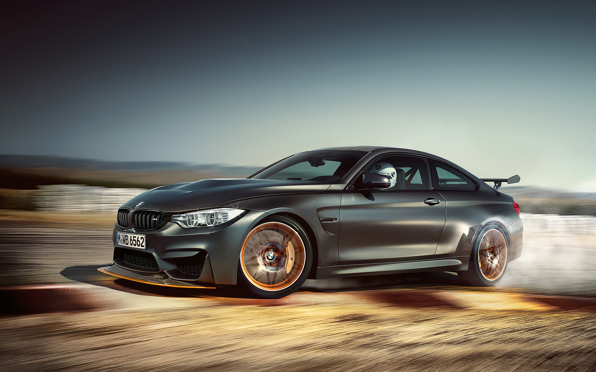 BMW M4 GTS grigia derapata, 1920x1200 Full HD+, PC