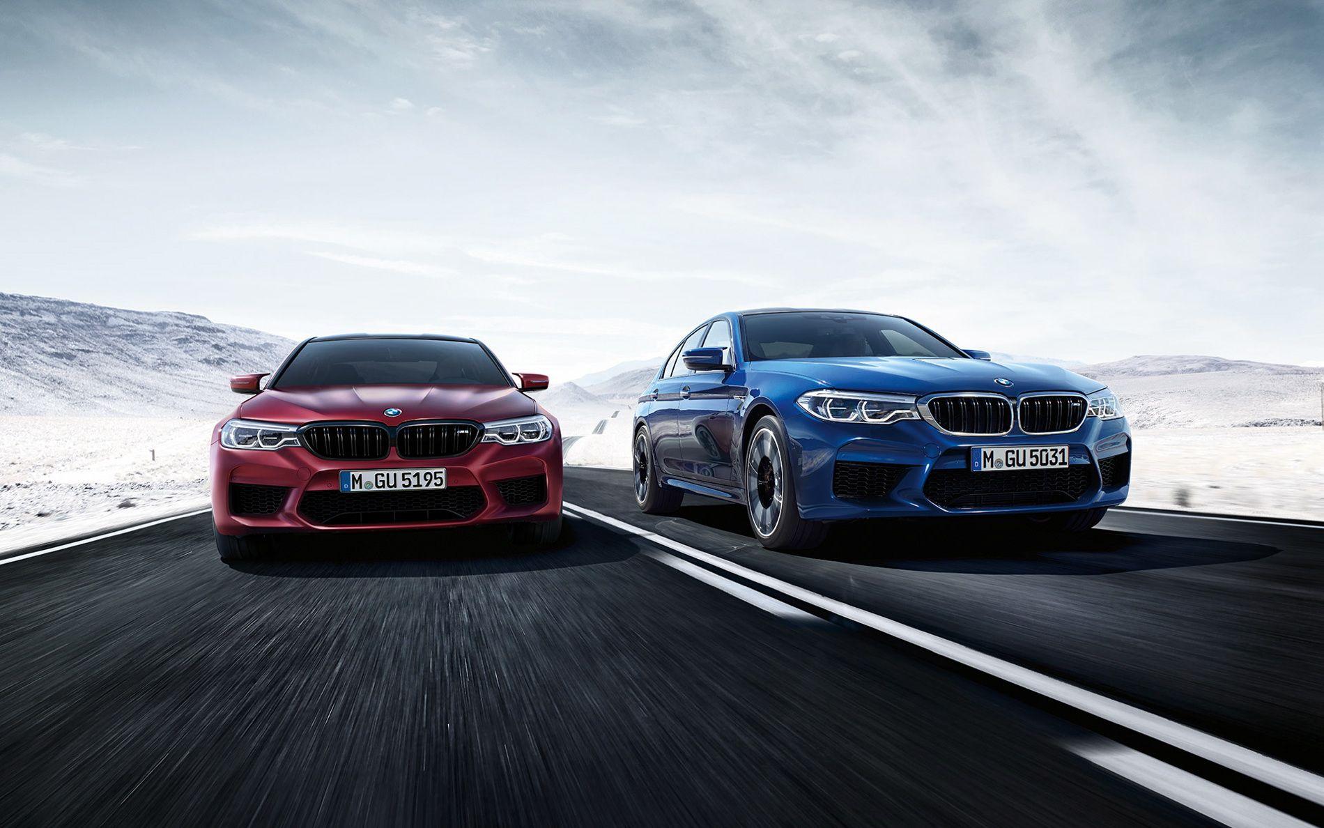 BMW M5 rossa e blu, 1900x1188 HD, Laptop