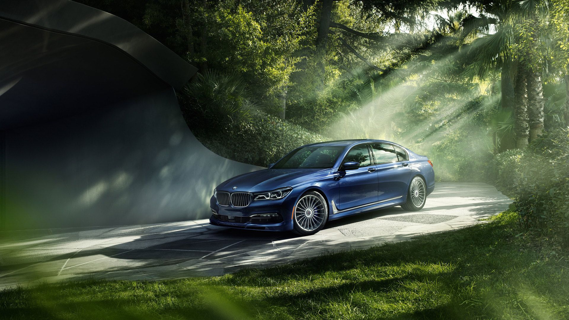 BMW Serie 7 nel bosco, 1920x1080 Full HD, Laptop