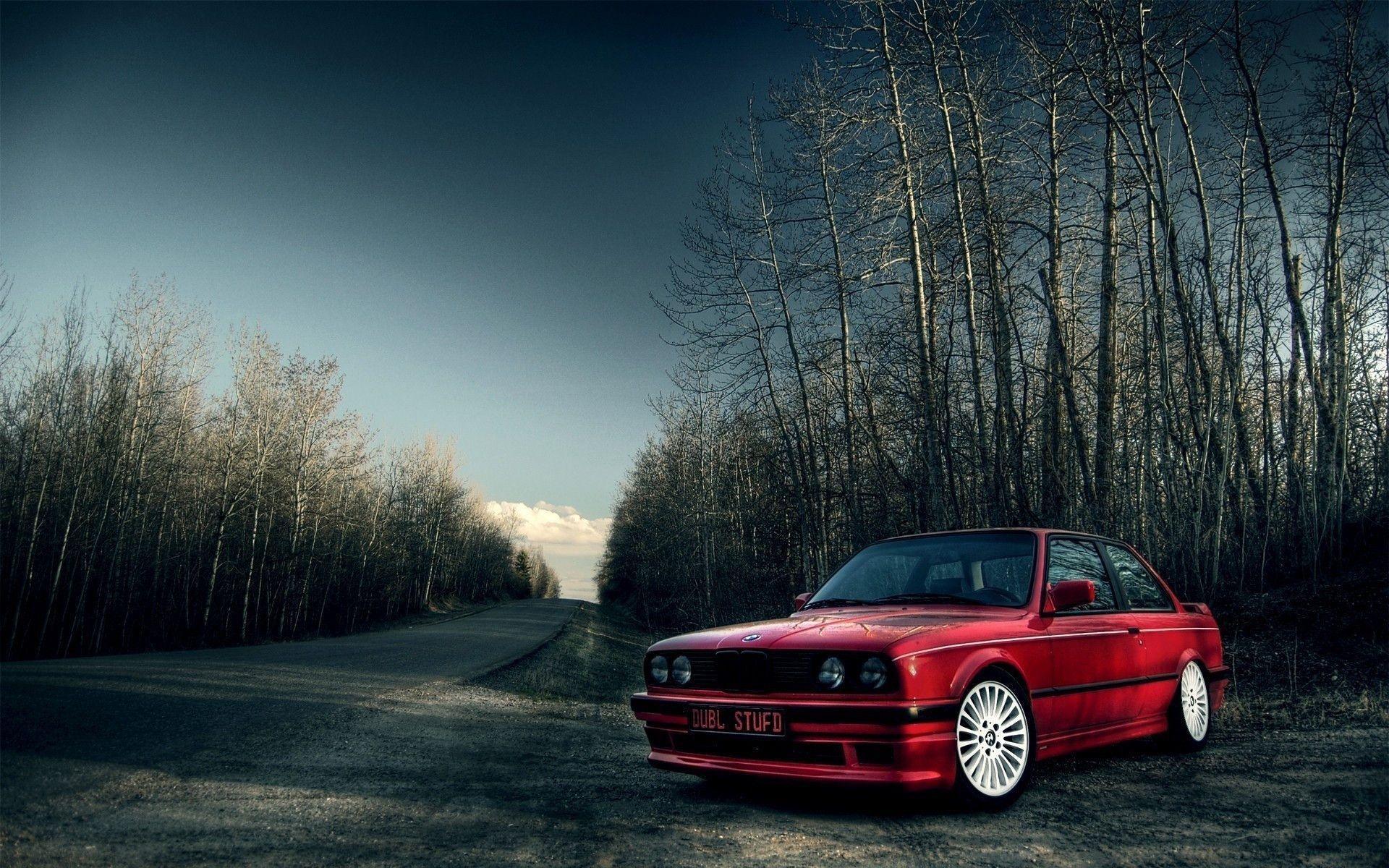 BMW E30 rossa su strada, Serie 3, 1920x1200 WUXGA, Notebook