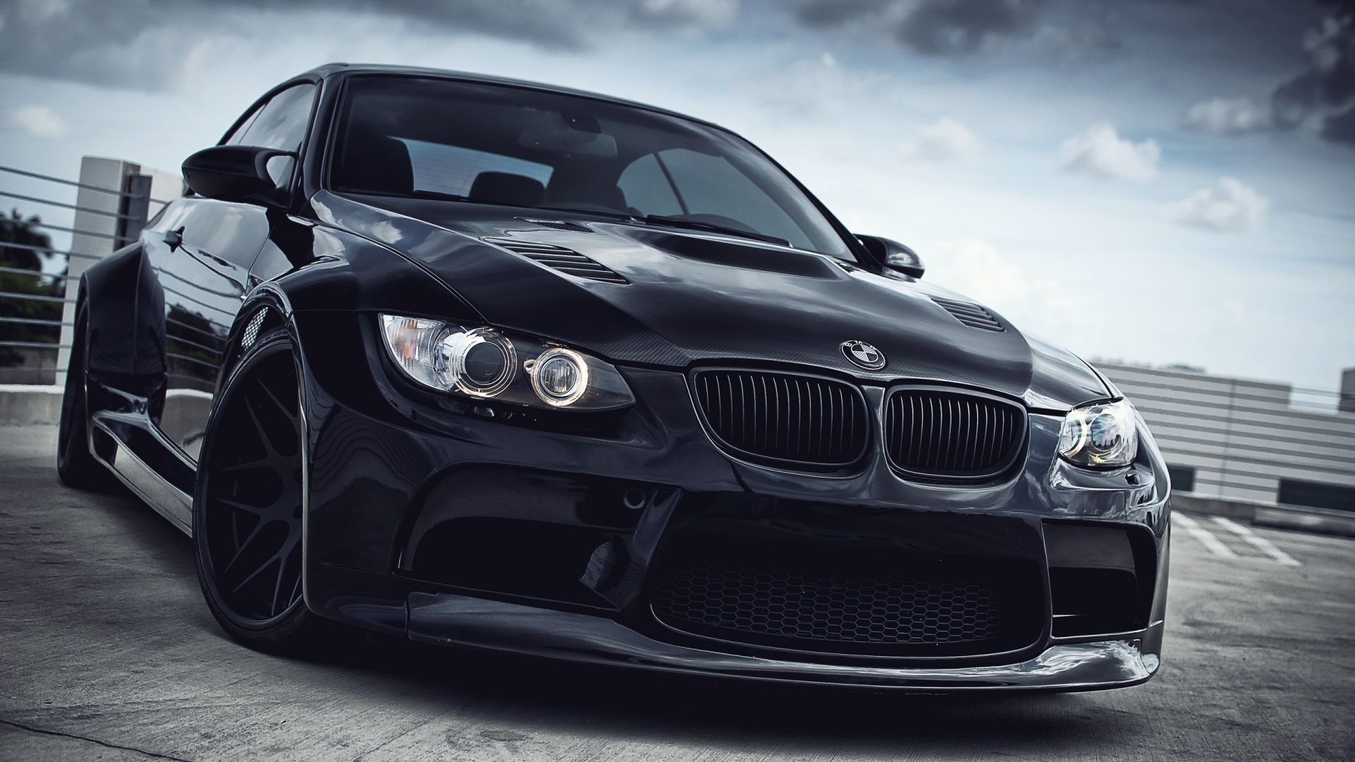 BMW M3 nera sportiva, Serie M, 1920x1080 Full HD 1080p, Notebook