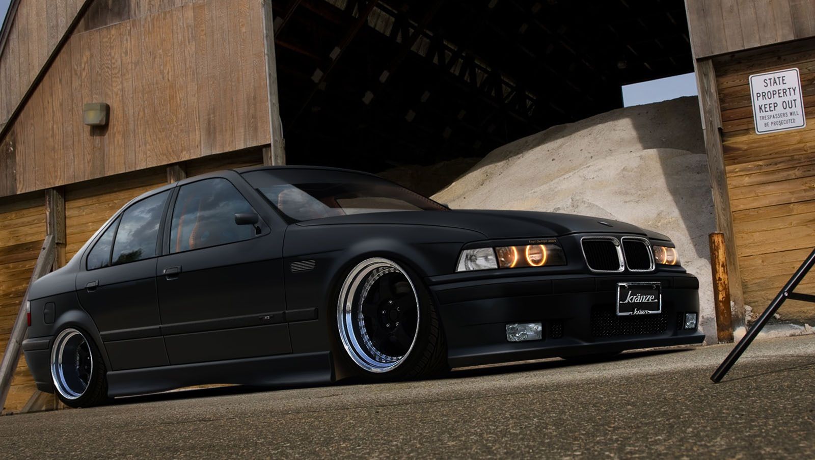 BMW E36 nera stance, Serie 3, 1600x903 900p, Ultrabook