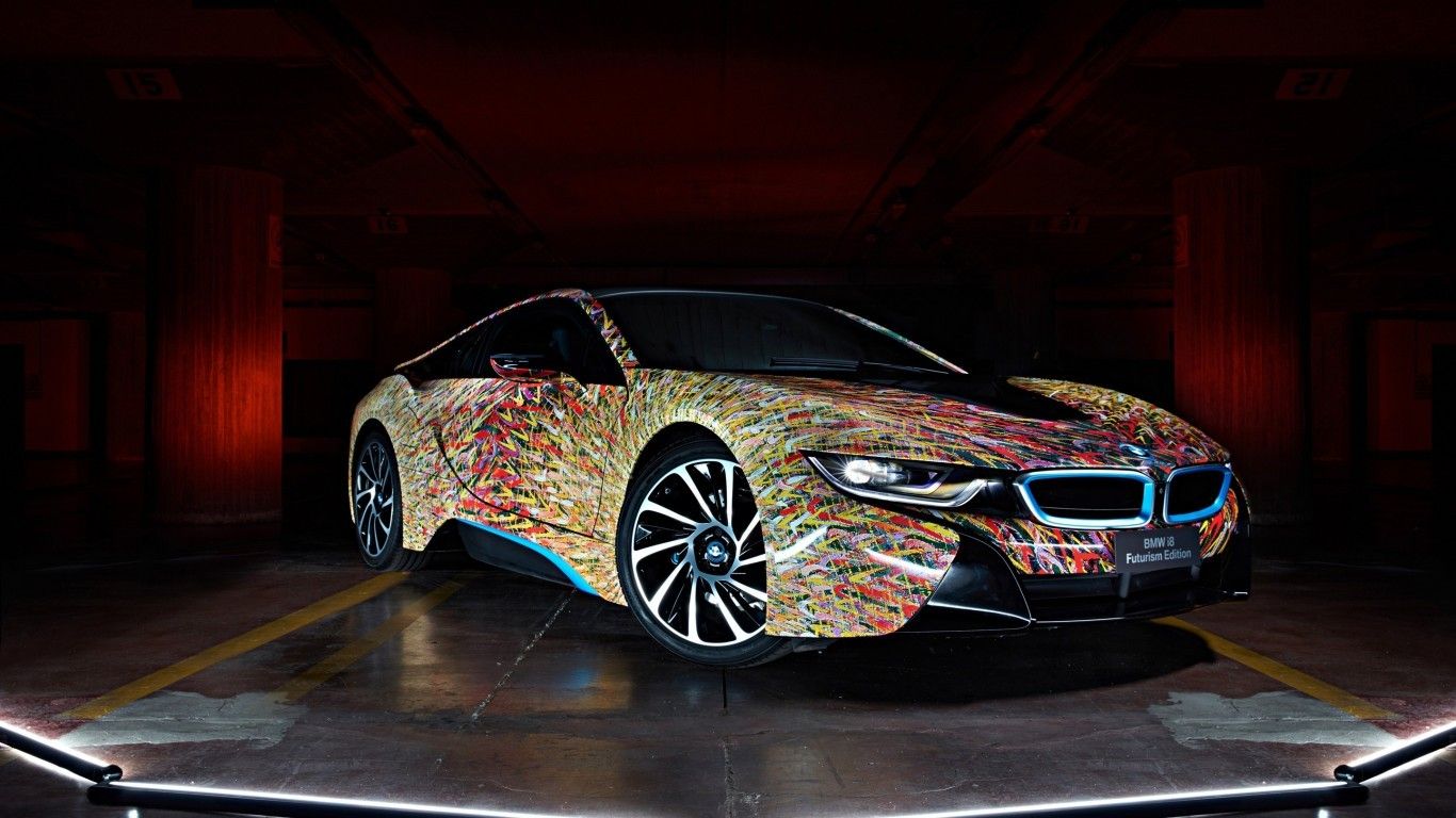 BMW i8 arte dorata, 1366x768 720p, HP Laptop