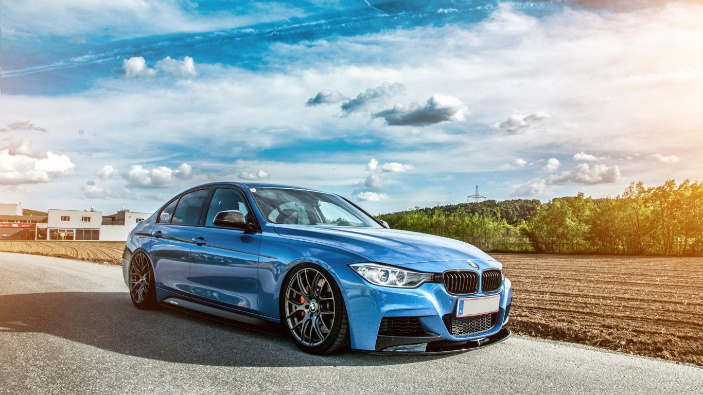 BMW blu serie 3 tuning, 1366x768 HD, Laptop