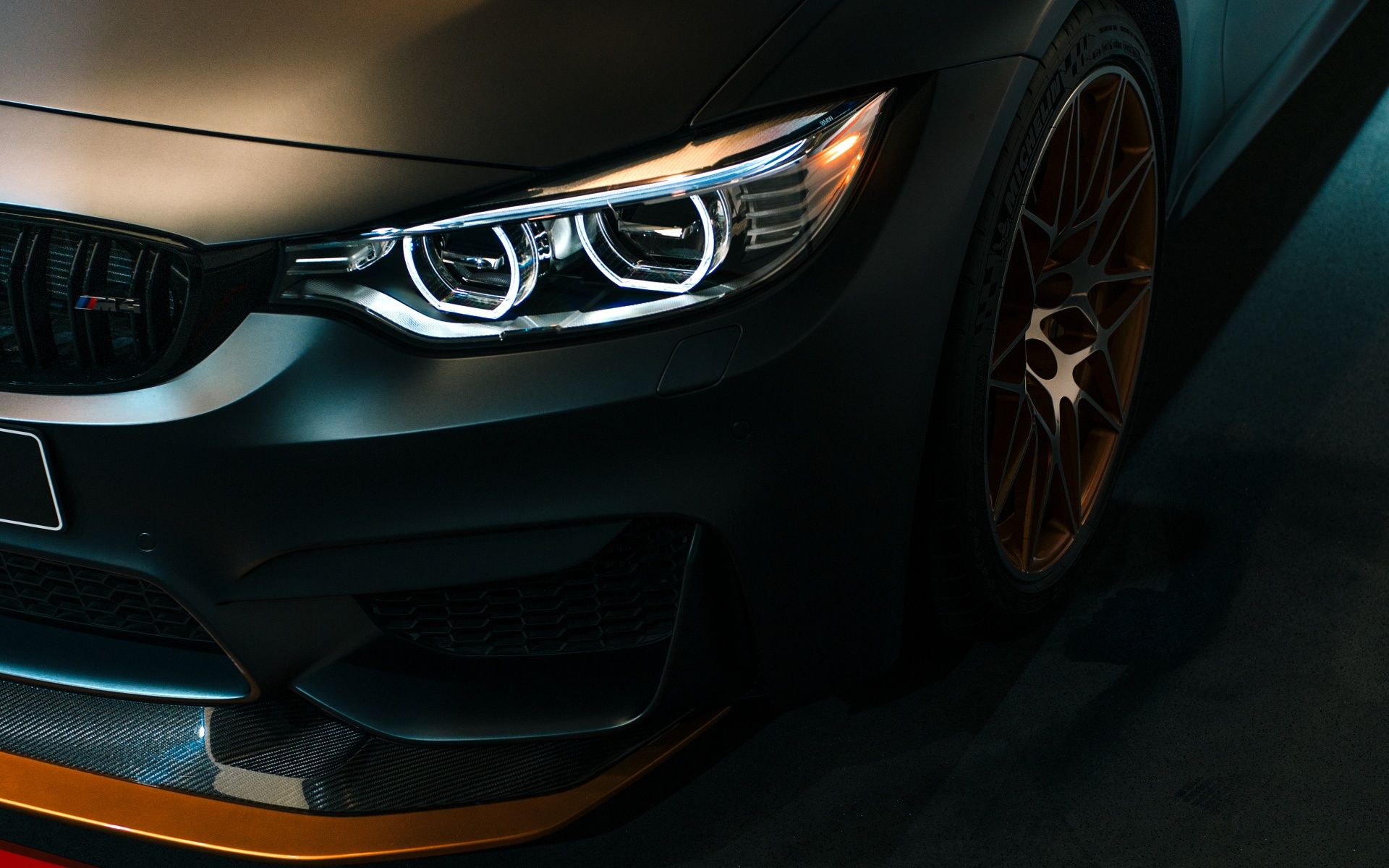 BMW M nera dettaglio faro, 1920x1200 Full HD+, ROG Asus Laptop