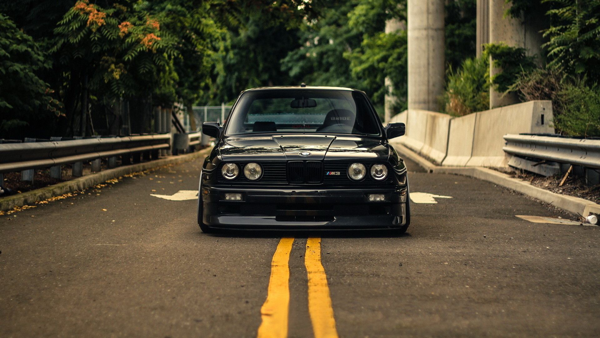 BMW E30 nera su strada, 1920x1080 1080p, Lenovo Legion