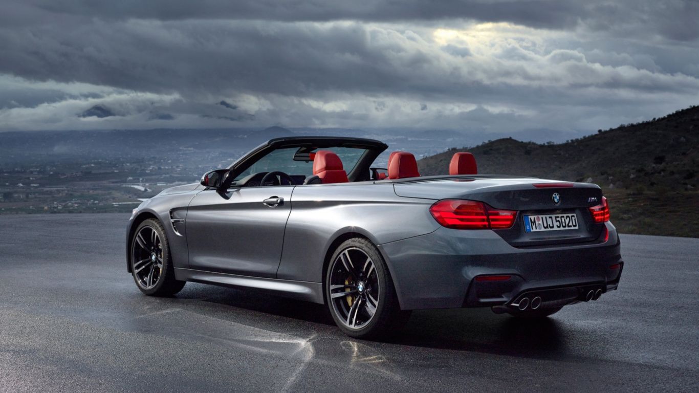 BMW cabrio grigia interni rossi, 1366x768 HD, Notebook Gaming