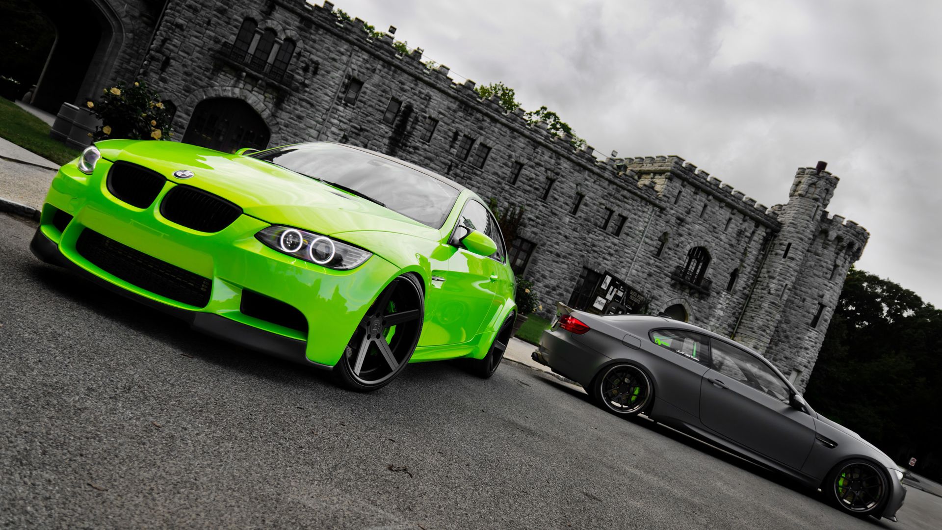 BMW verde e nera castello, 1920x1080 Full HD, MacBook Pro