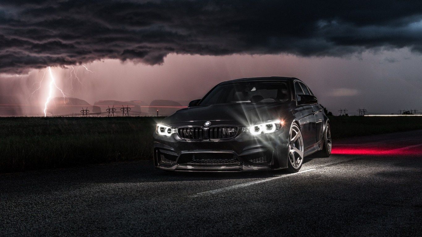 BMW M3 nera notte fulmini, Serie M, 1366x768 HD, Acer Nitro