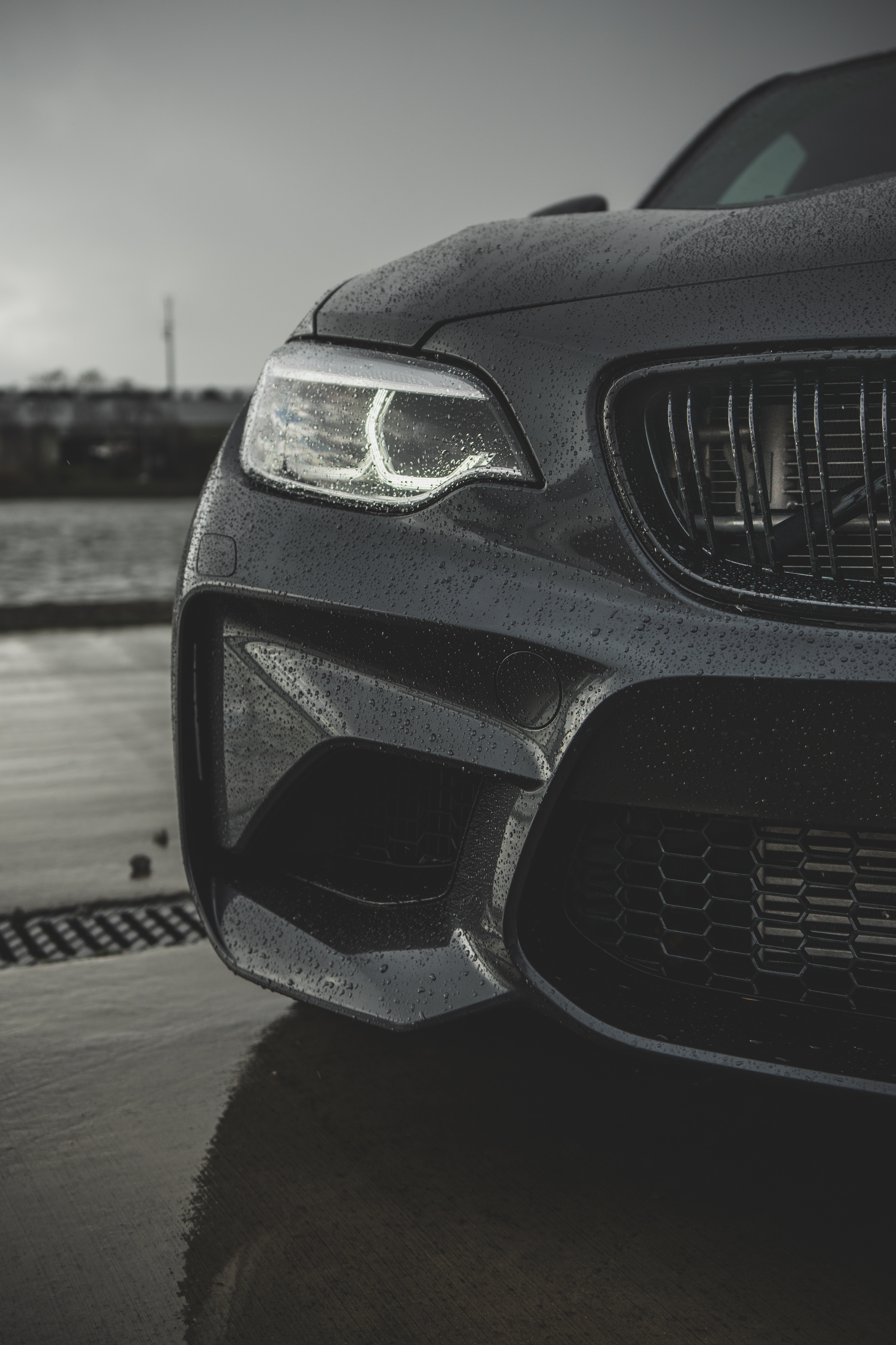 BMW nera dettaglio frontale, 3546x5319 Verticale, Telefono
