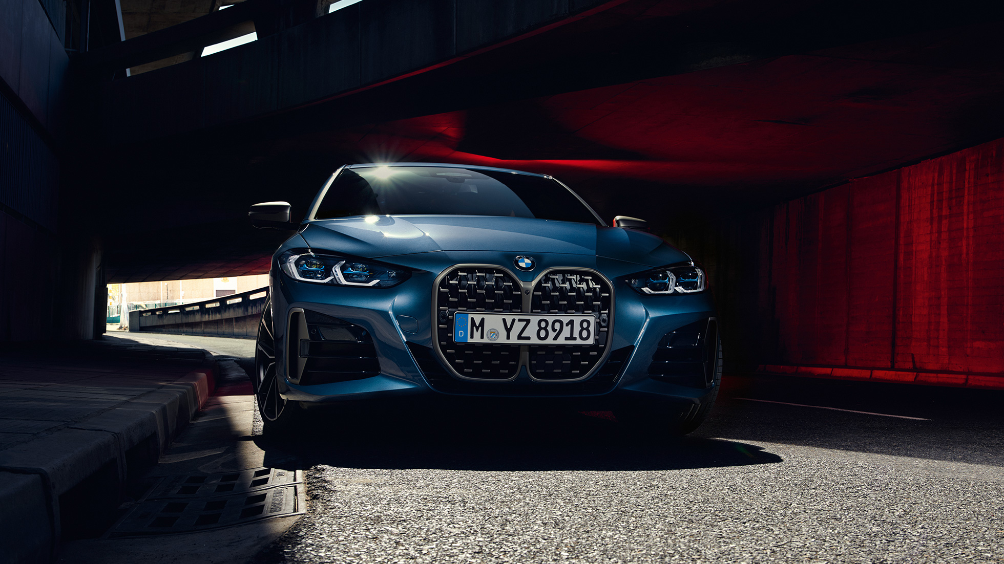 BMW Serie 4 Coupé blu, 1960x1102 Full HD 1080p, Desktop
