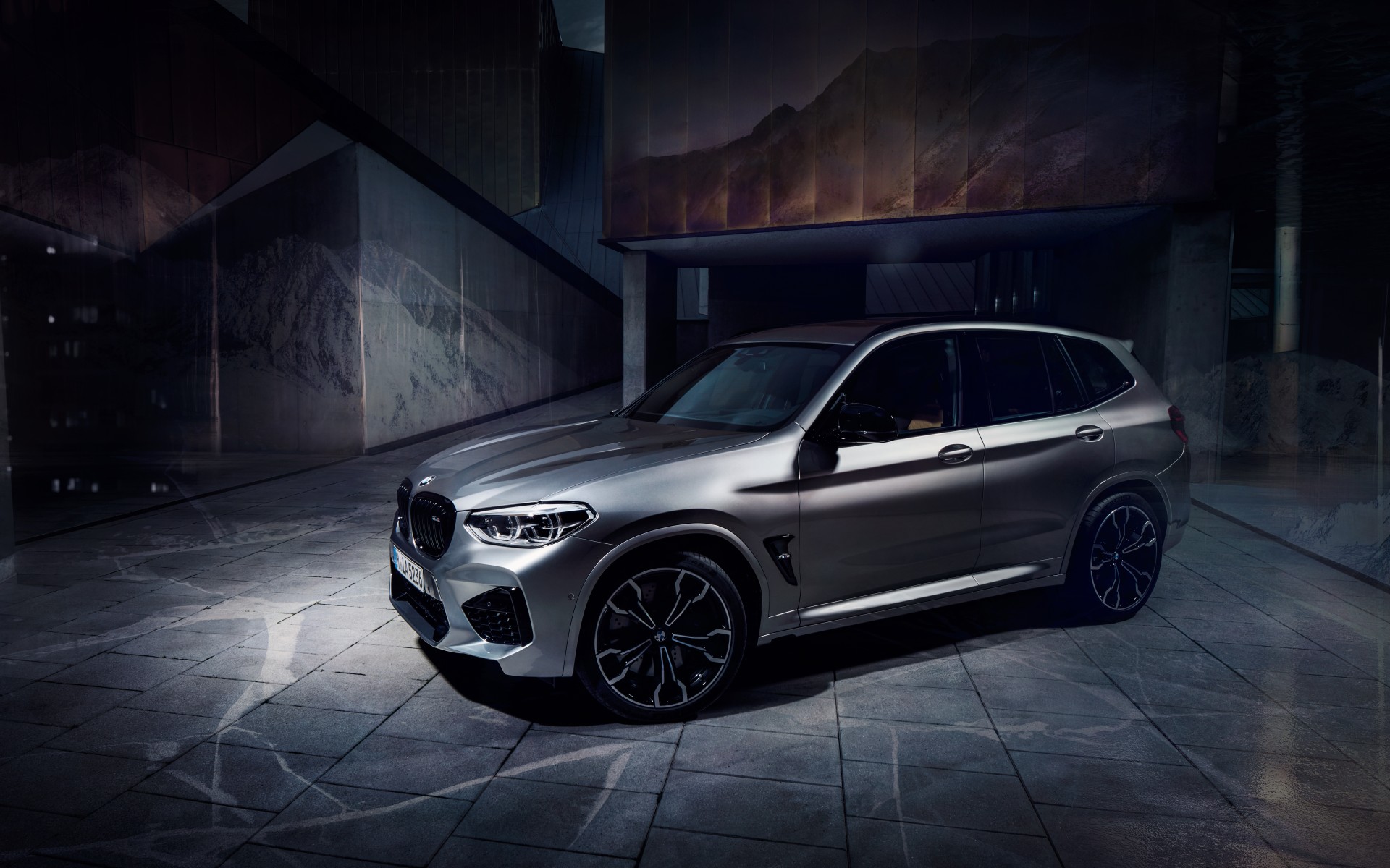 BMW X3 argento SUV, 1920x1200 WUXGA, PC Desktop