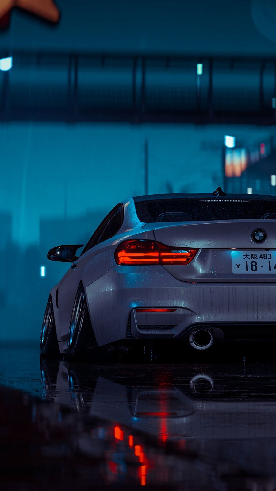 BMW auto grigia notte, 900x1600 Verticale, Mobile