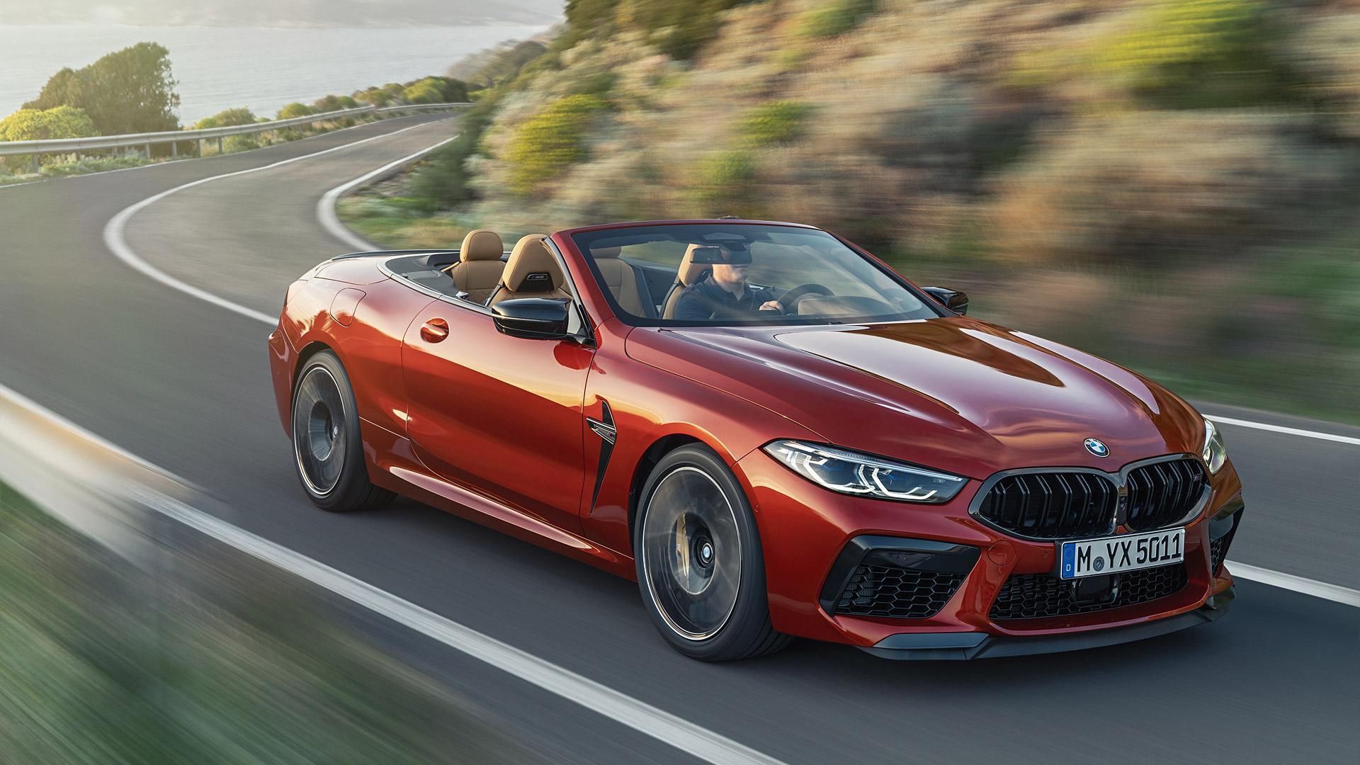 BMW M8 cabrio rossa, 1920x1080 Full HD 1080p, PC Desktop