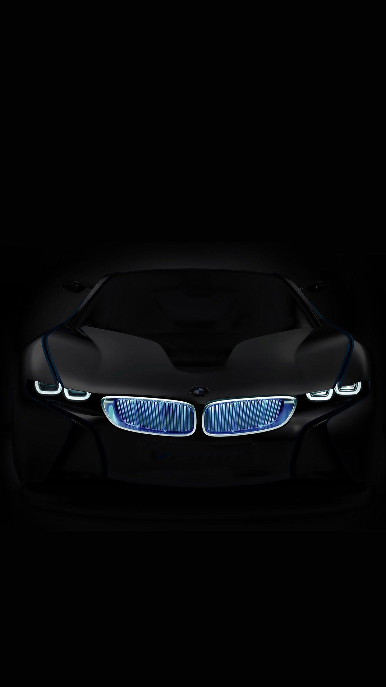 BMW nera fari blu, 1242x2208 Full HD Verticale, Smartphone