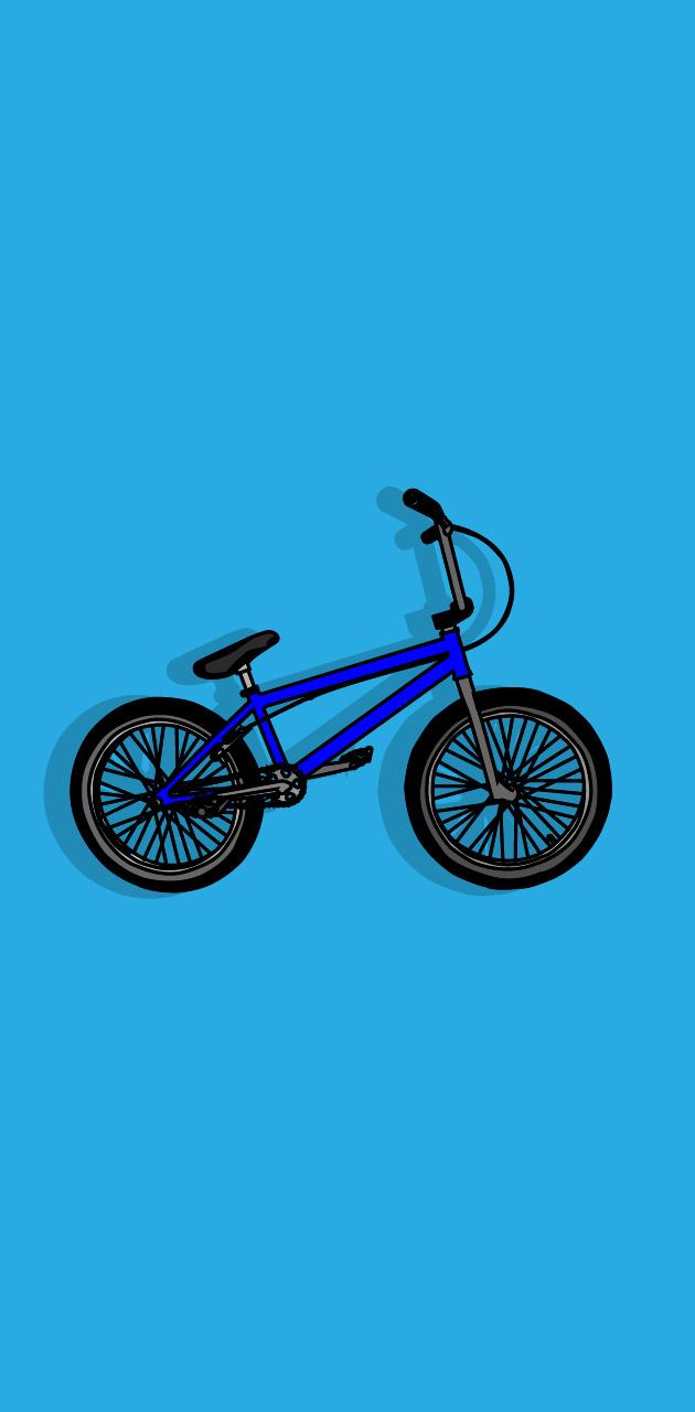 Bicicletta BMX blu, 630x1280 Verticale, Mobile