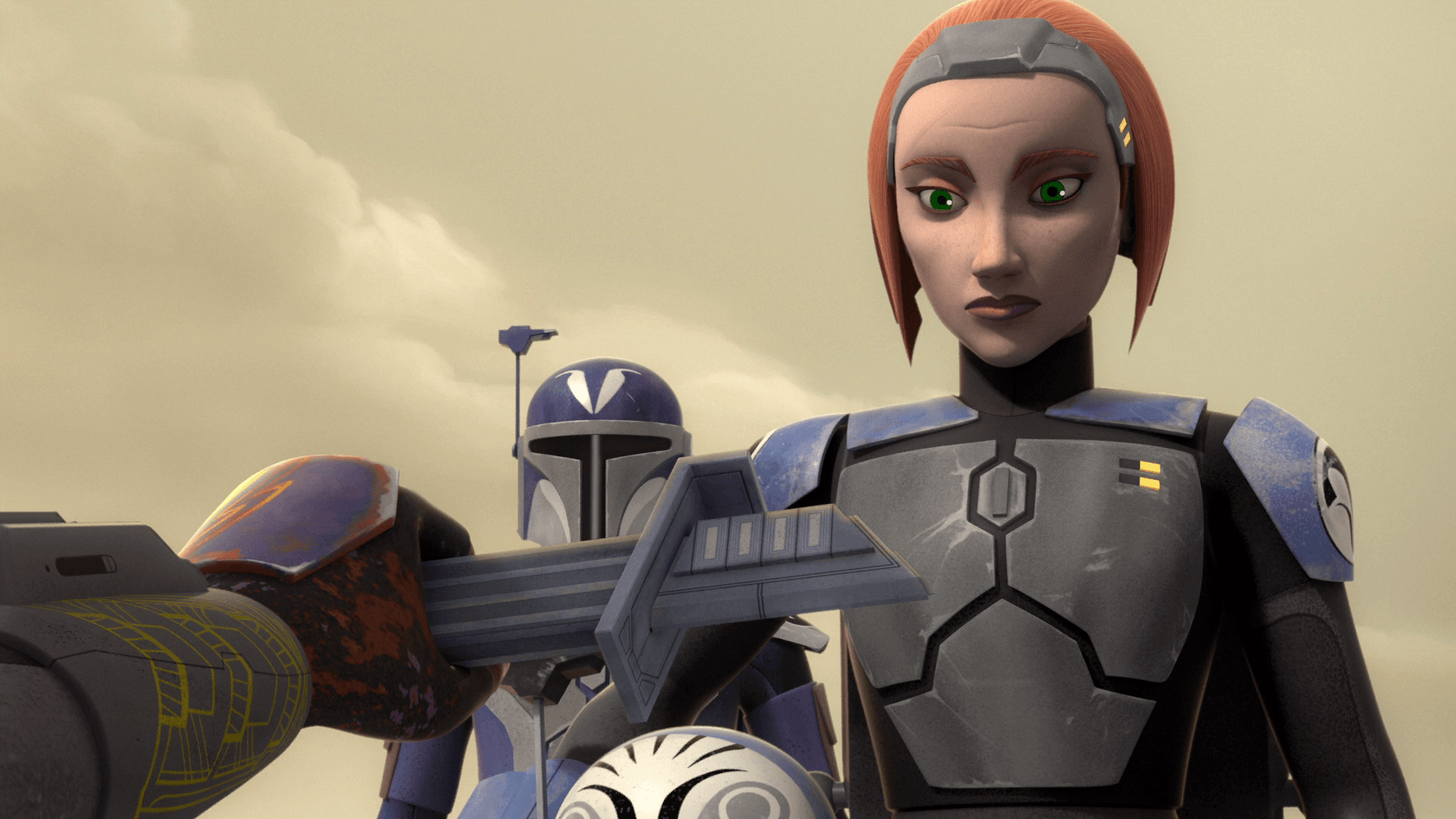 Bo-Katan Star Wars animata, 1525x858 720p, iMac