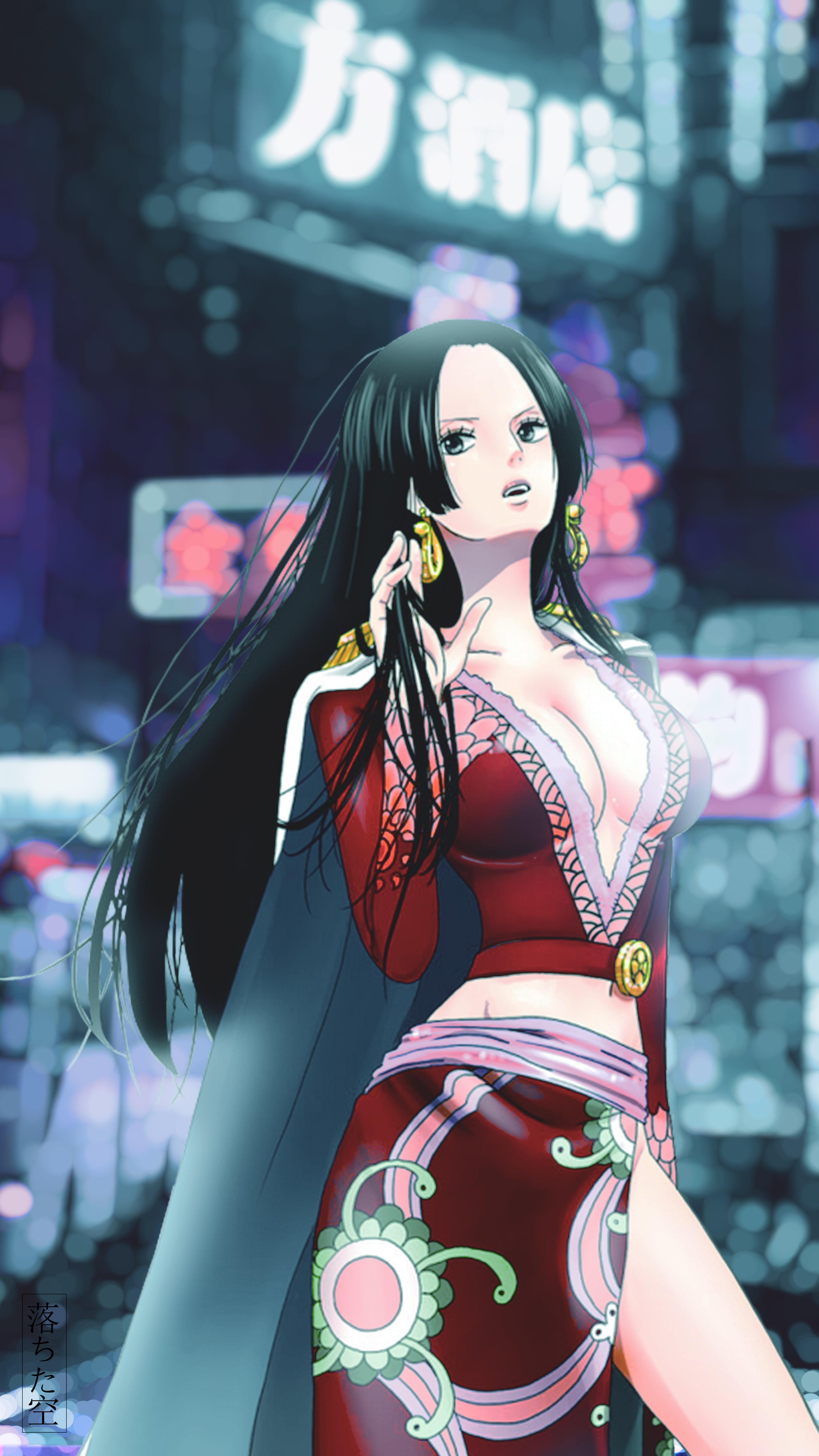 Boa Hancock, One Piece, anime pirati, 2812x5000 Verticale, Telefono