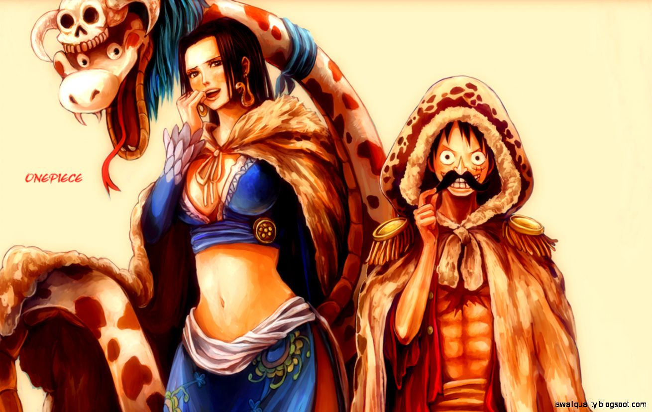 Boa Hancock e Luffy, One Piece, pirata di gomma, 1310x828 HD, Desktop