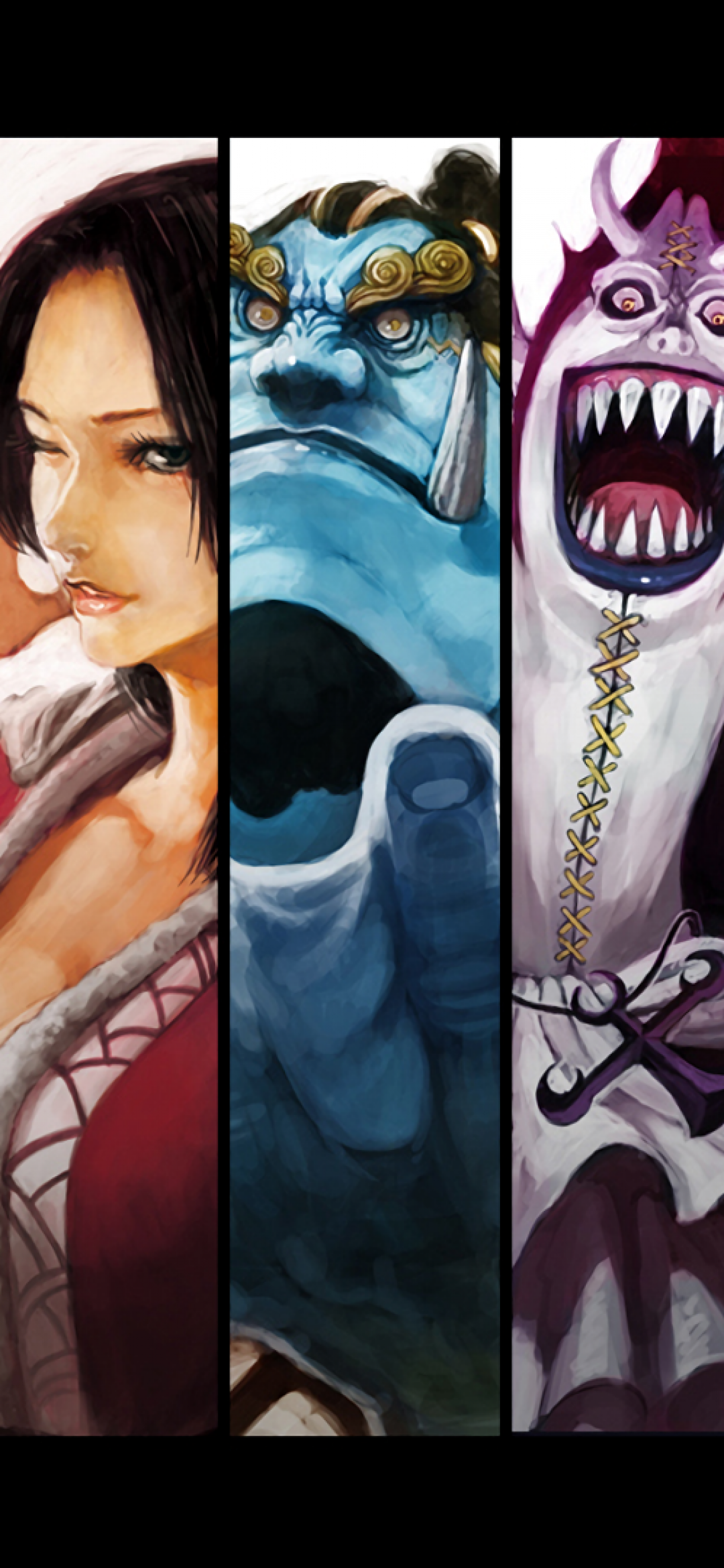 Boa Hancock, Jinbe, Buggy One Piece, 1080x2340 Verticale, Mobile