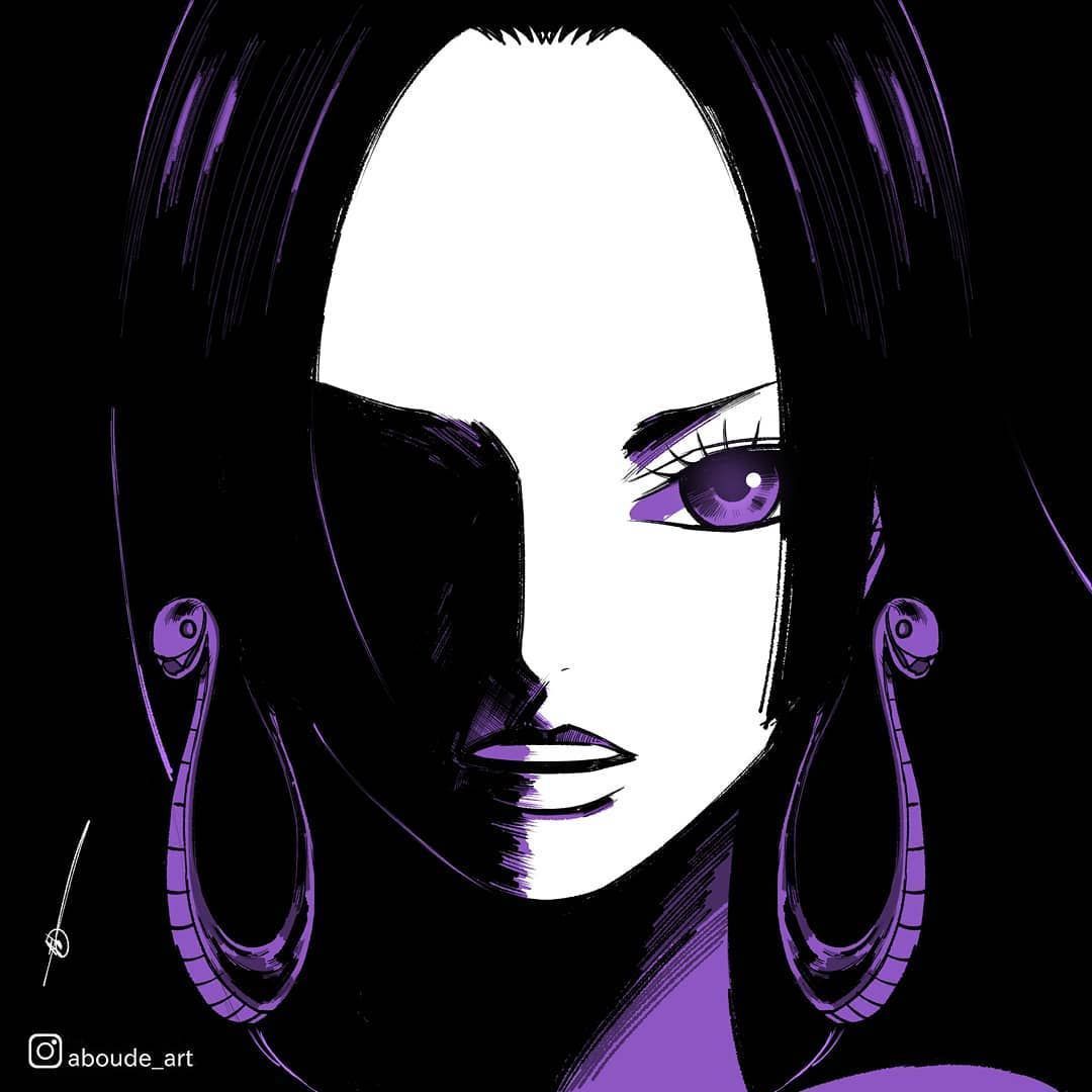 Boa Hancock One Piece viola, 1080x1080 HD, Desktop